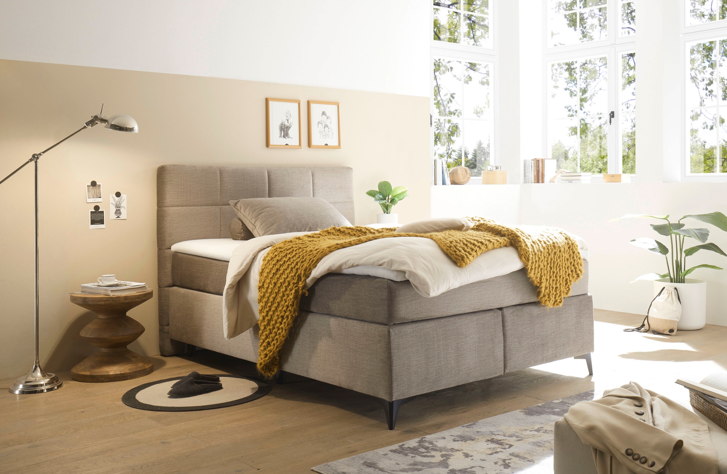 ED EXCITING DESIGN Boxspringbett »Navarra«, wahlweise mit Matratze
