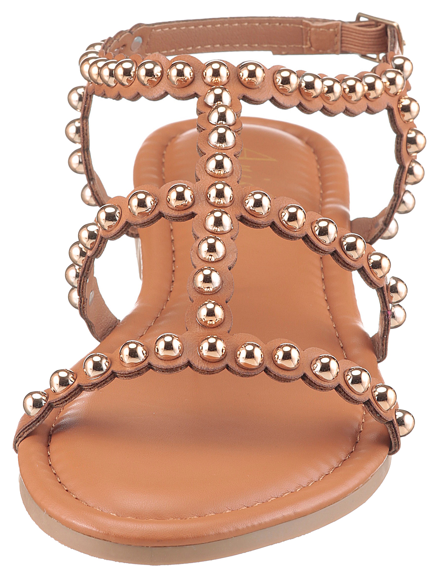 Aniston SHOES Riemchensandale, Sommerschuh, Sandale, Blockabsatz, Zierperlen - NEUE KOLLEKTION
