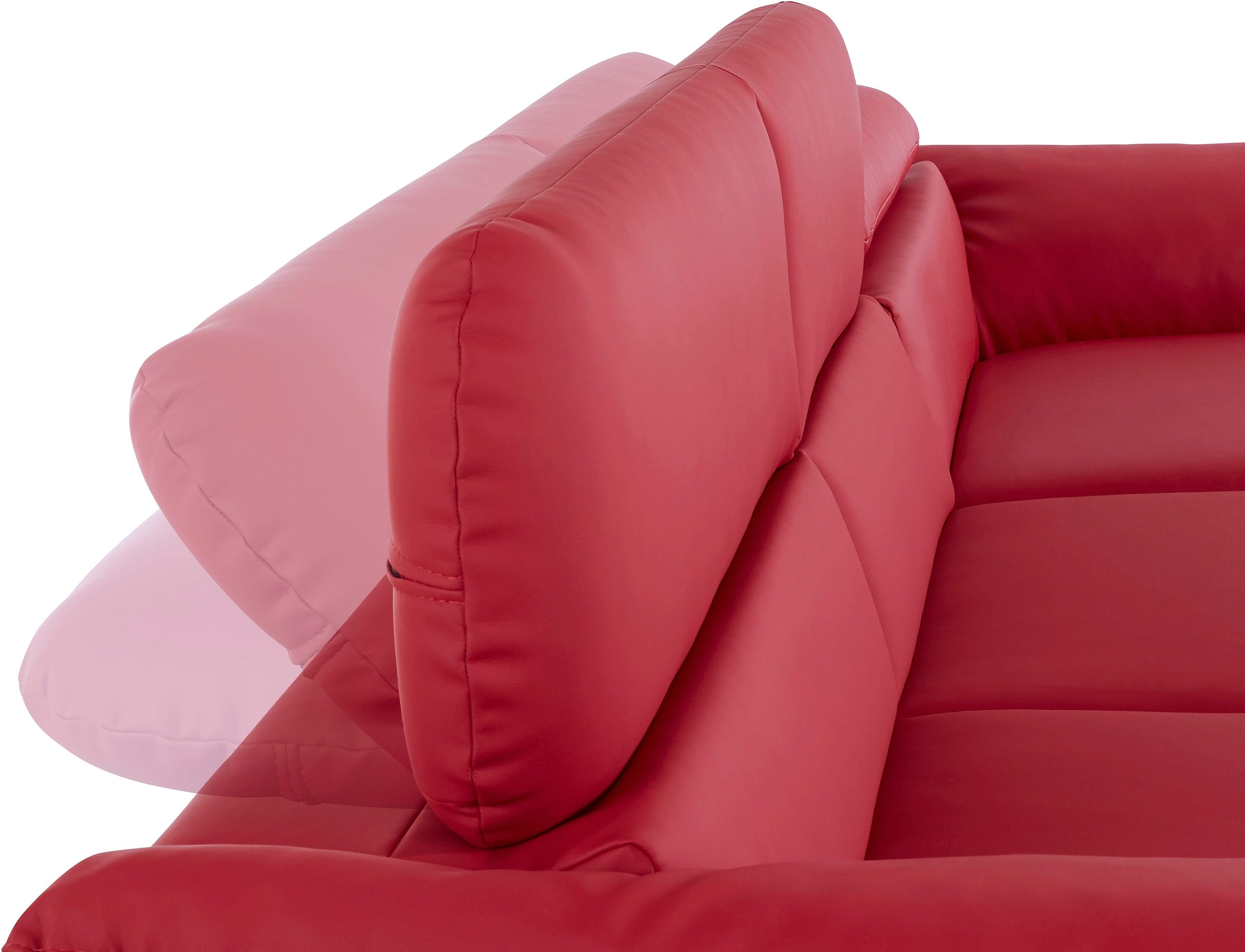 COTTA Ecksofa »Caluso L-Form«, mit Kopfteilverstellung, wahlweise mit Bettfunktion & Bettkasten