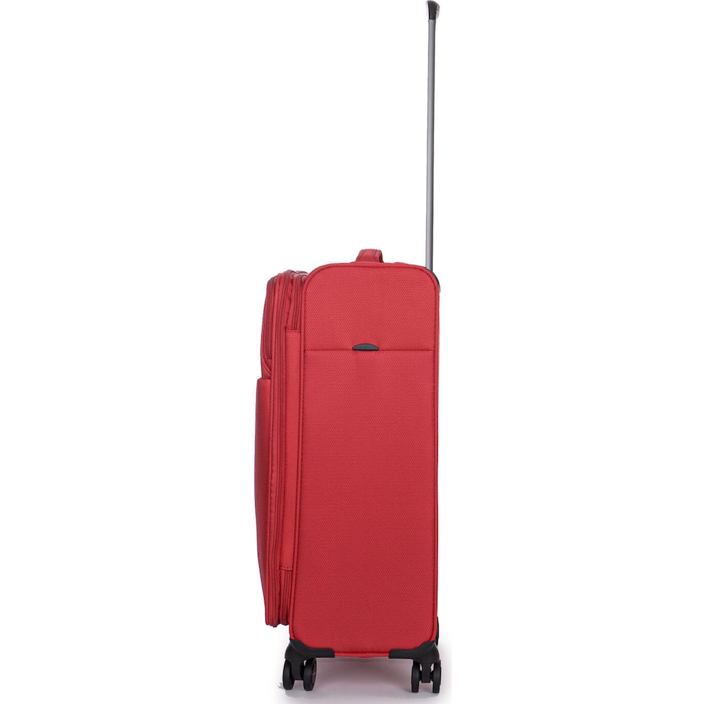 Stratic Weichgepäck-Trolley »Stratic Light + M, red«, 4 Rollen