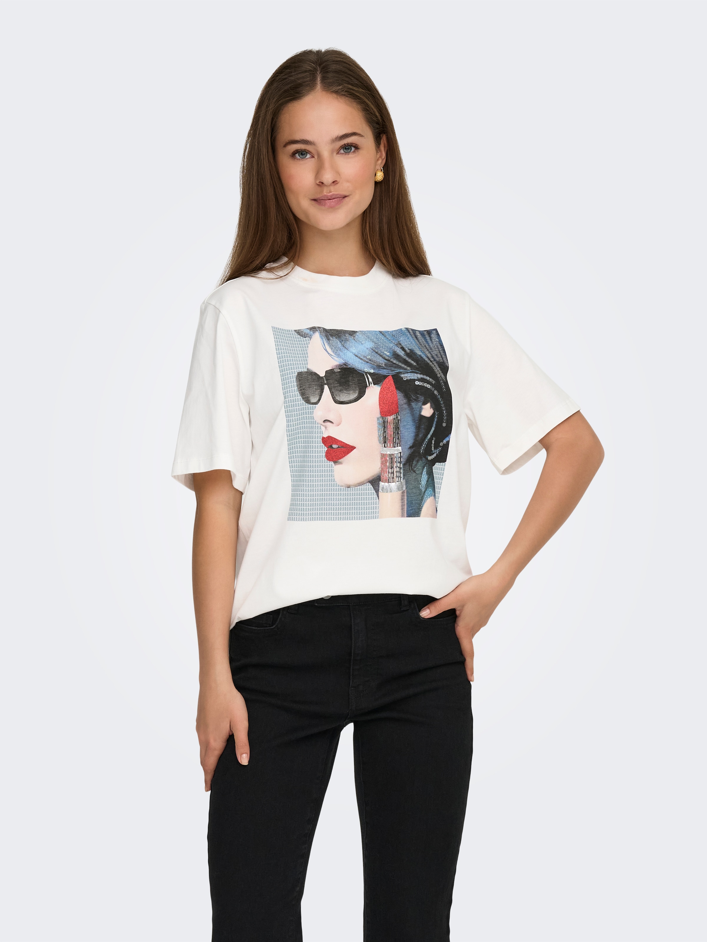 ONLY Kurzarmshirt "ONLSIFF S/S TOP BOX JRS" günstig online kaufen