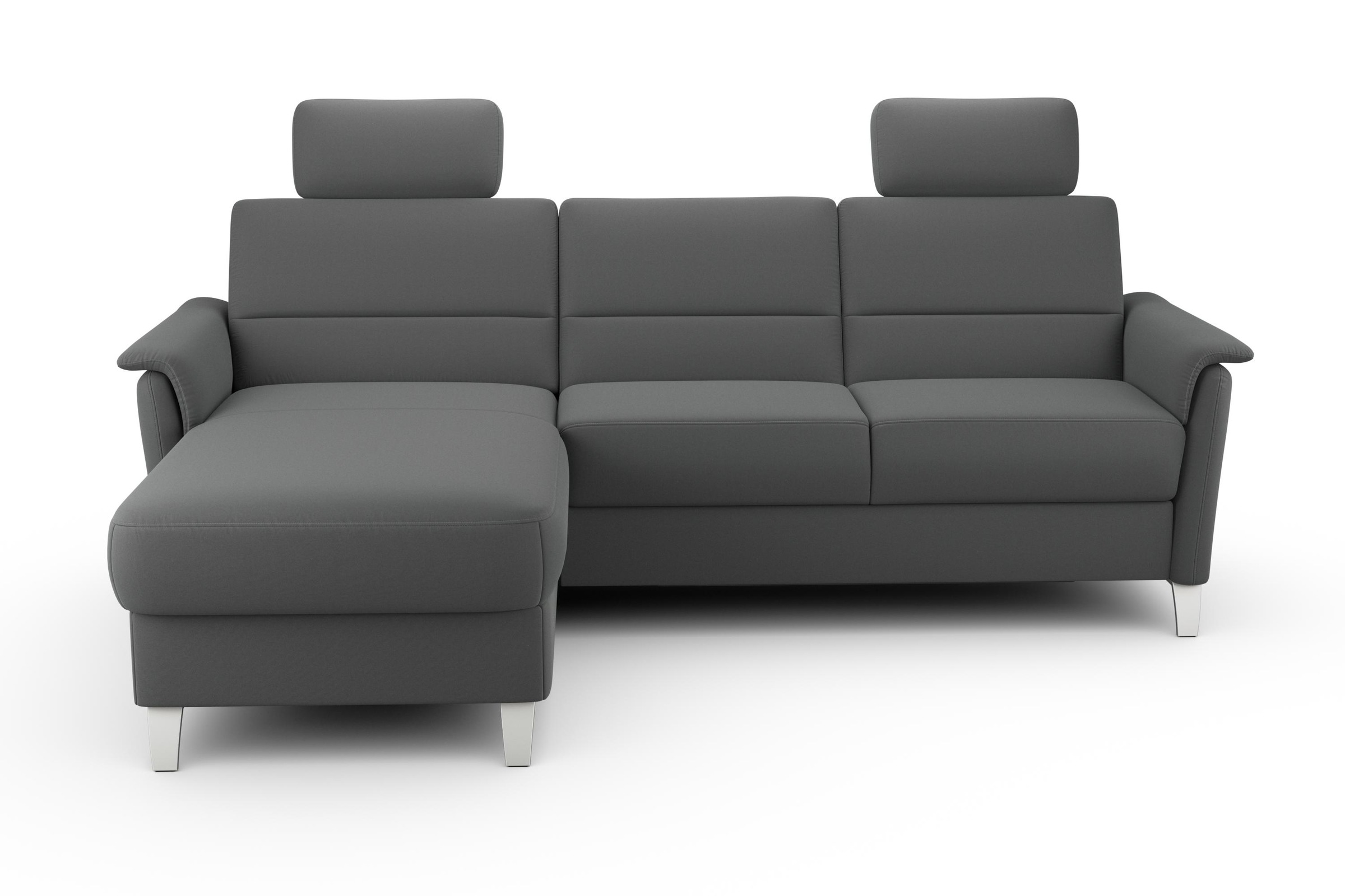 sit&more Ecksofa »Palmera L-Form«, Federkern, wahlweise mit Bettfunktion und mit/ohne Stauraum