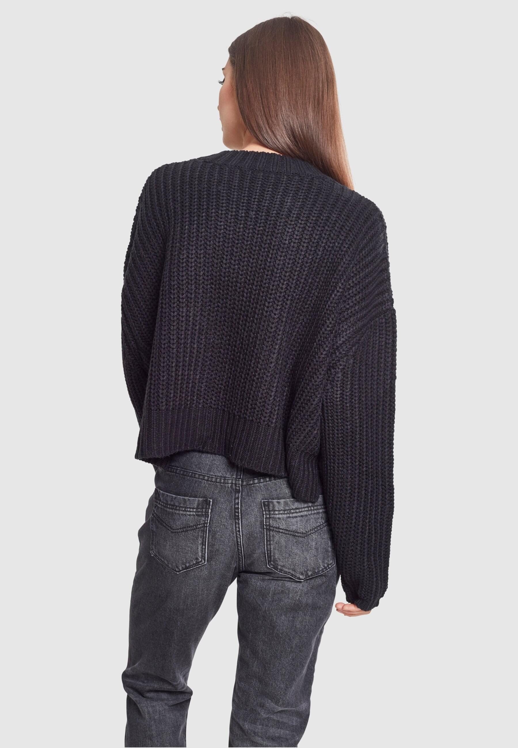 URBAN CLASSICS Rundhalspullover »Urban Classics Damen Ladies Wide Oversize Sweater«, (1 tlg.)