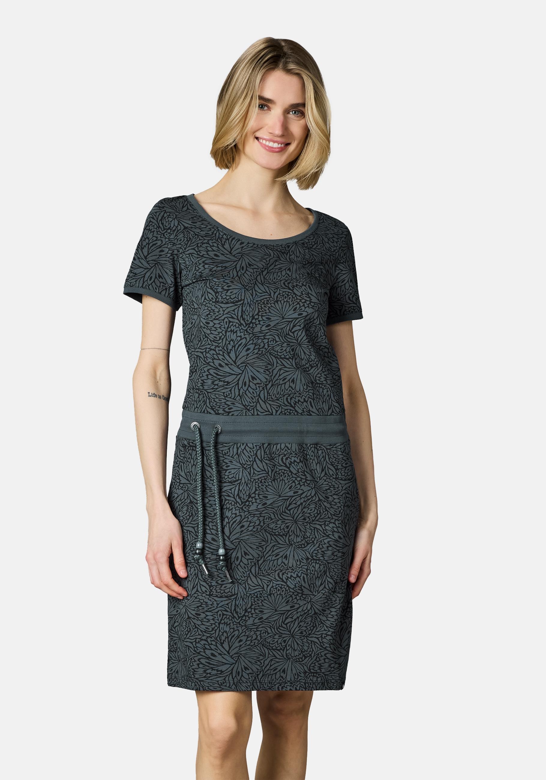 Ragwear Minikleid "Baomi Zoo YOUMODO" Außentaschen Eingrifftaschen Gemustertes Damen Sommerkleid