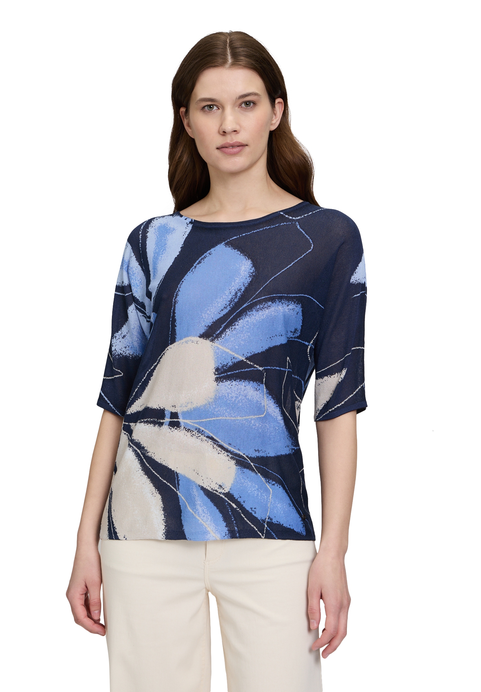 Betty&Co Strickpullover "Betty & Co Feinstrickpullover mit Print", (1 tlg.) günstig online kaufen