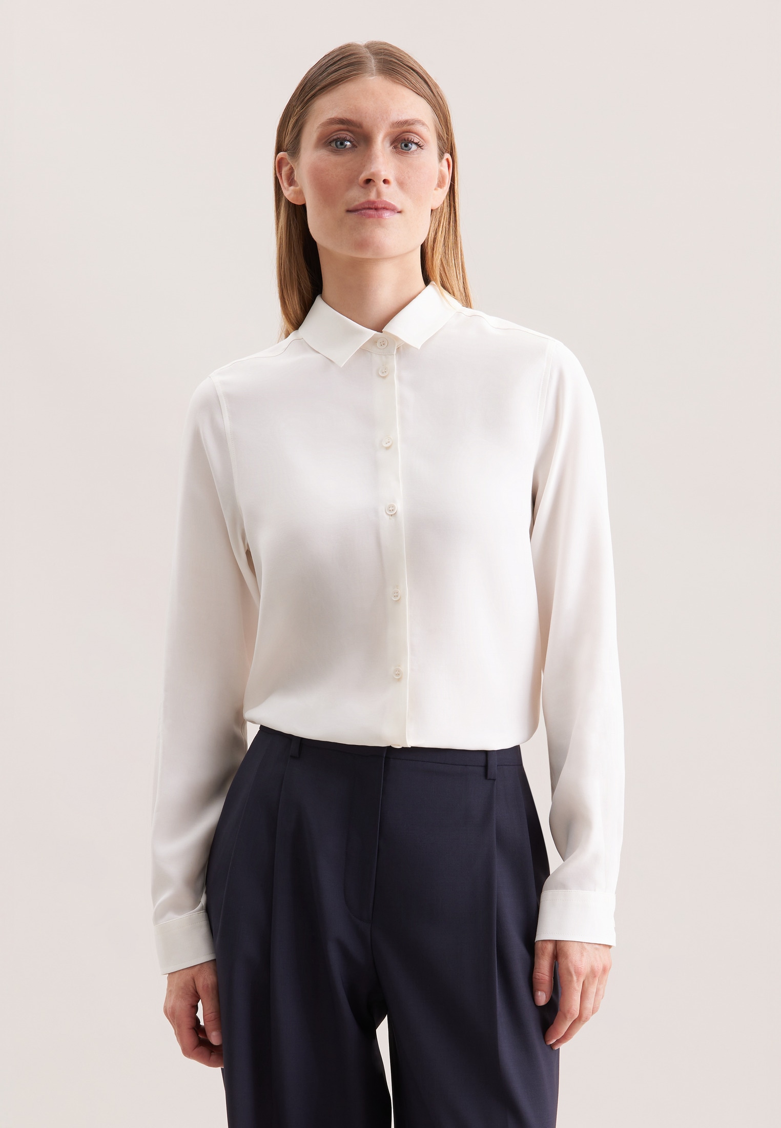 seidensticker Hemdbluse 1/1 Kragen Uni günstig online kaufen