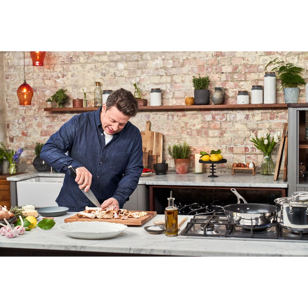 Tefal Bratpfanne 28 cm »Jamie Oliver Cooks Classic« im Set mit »Jamie Oliver Kochmesser«