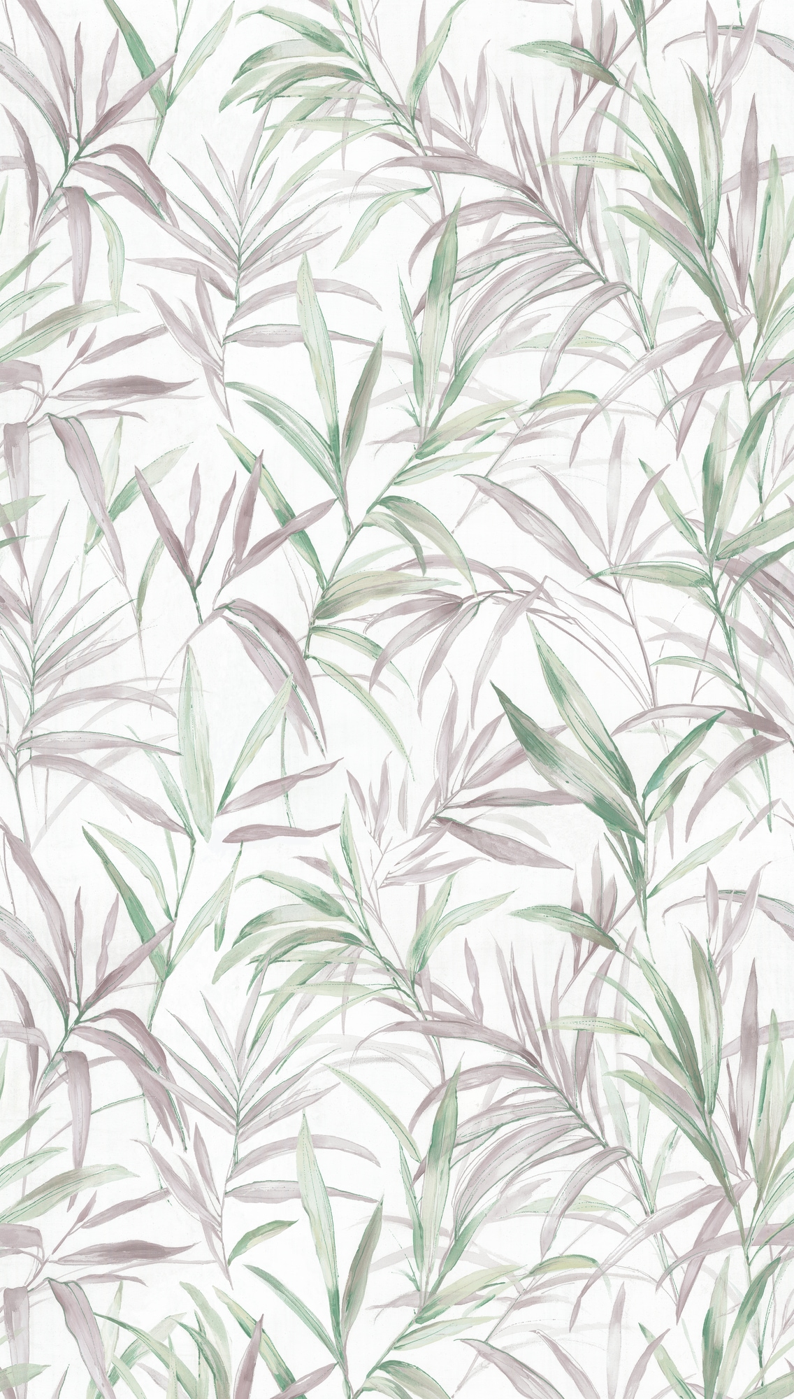 CosmoLiving by Cosmopolitan Vliestapete »Cecilia Fototapete erweiterbar« matt strukturiert Zarte Blätter in Grün- und Lilatönen