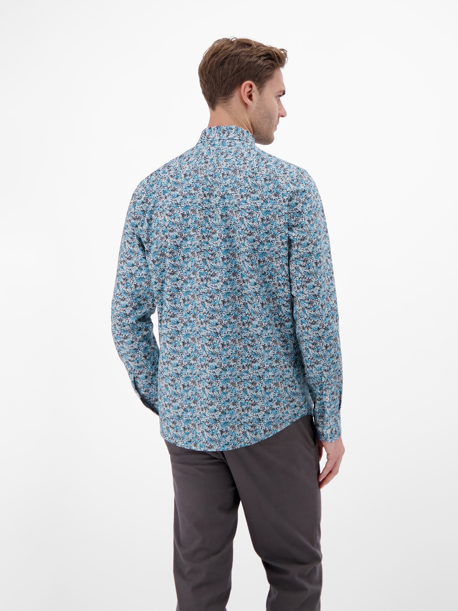 LERROS Langarmhemd, mit grafischem Muster günstig online kaufen