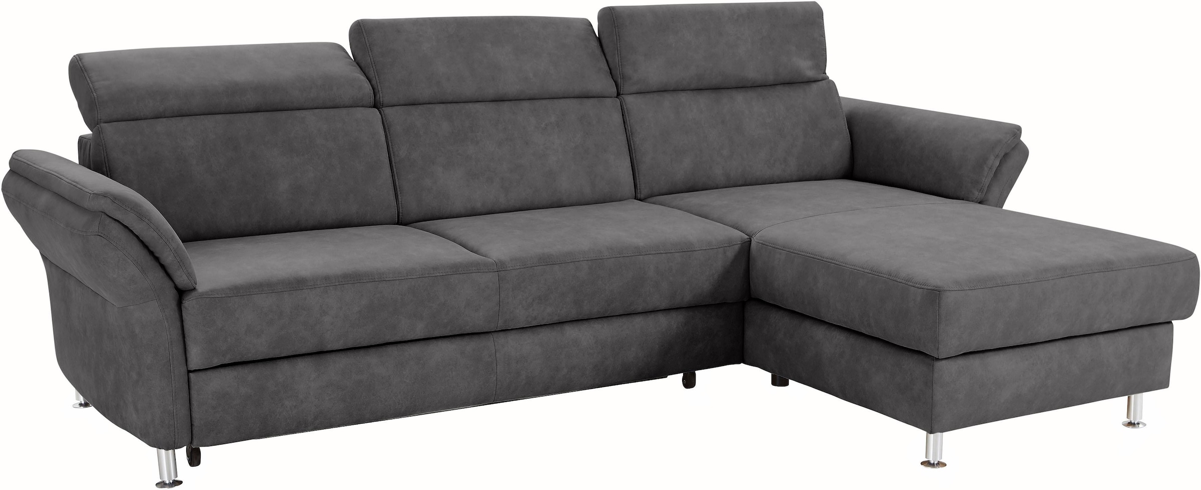 sit&more Ecksofa "Avignon L-Form", Kopfteilverstellung, wahlweise mit Bettfunktion und Bettkasten