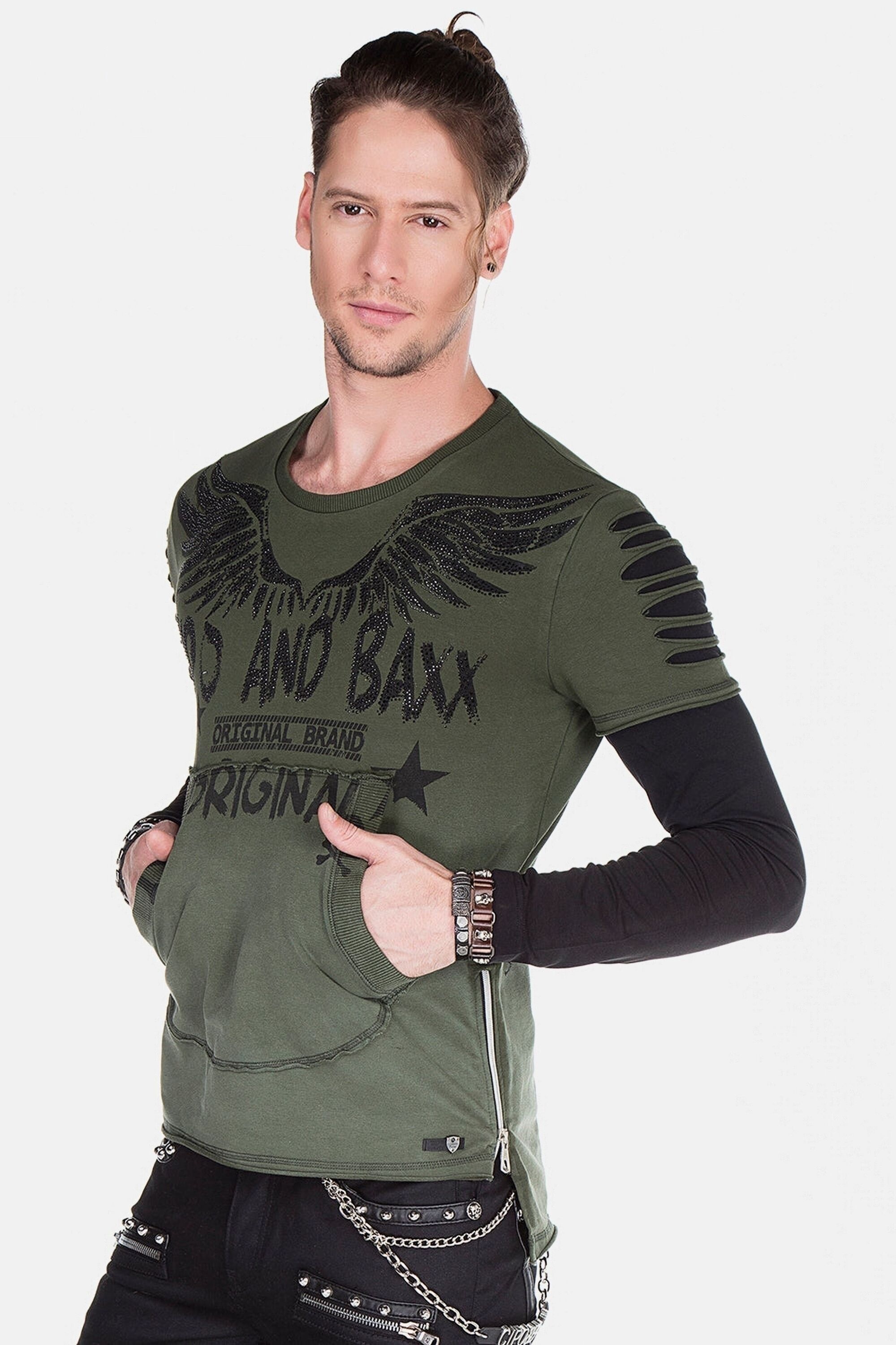 Cipo & Baxx Sweatshirt »Sweatshirts«, mit Motiv-Print, CL-265