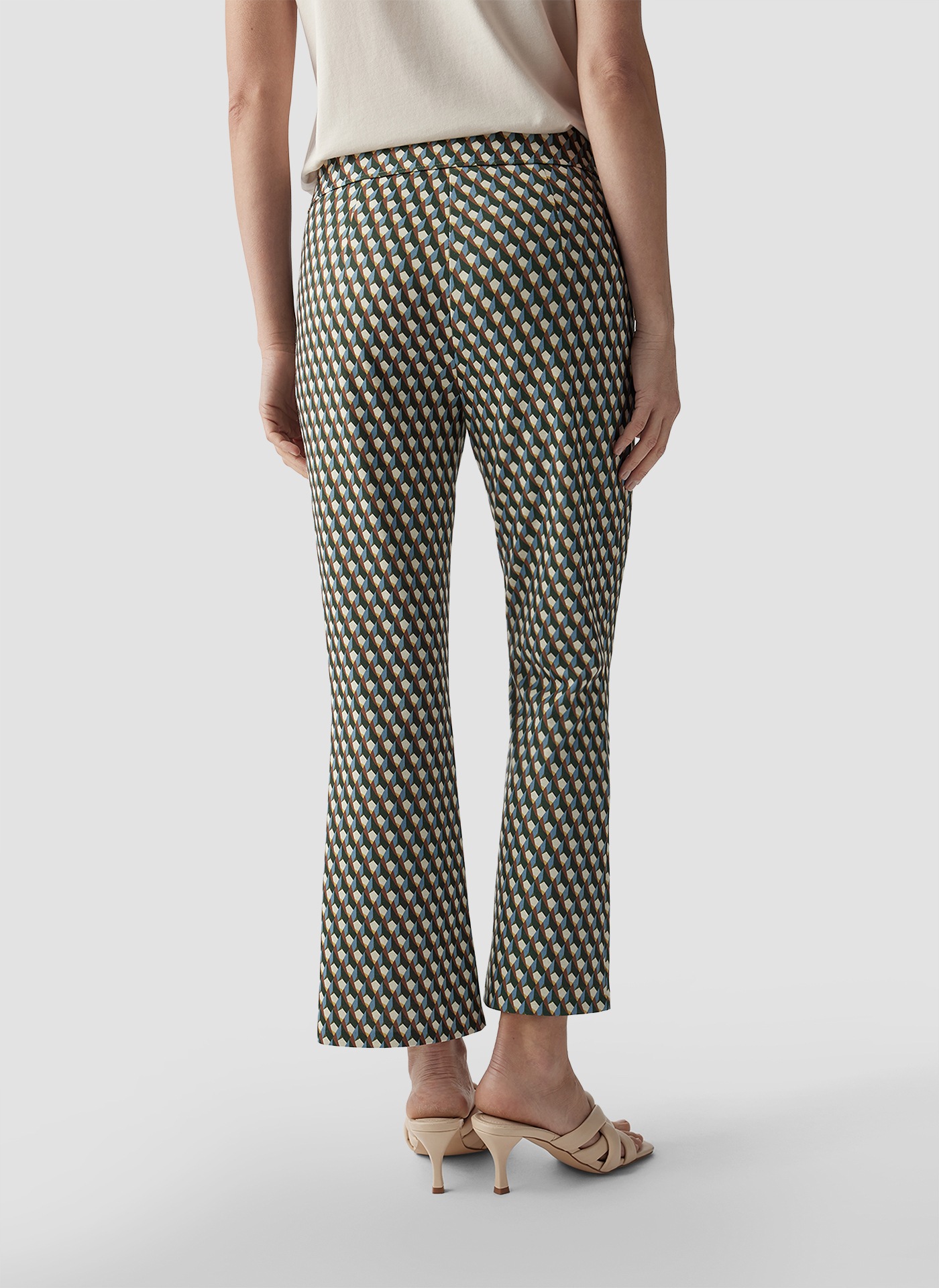 LeComte Jerseyhose »LeComte Elegante geometrisch gemusterte Hose für Damen«