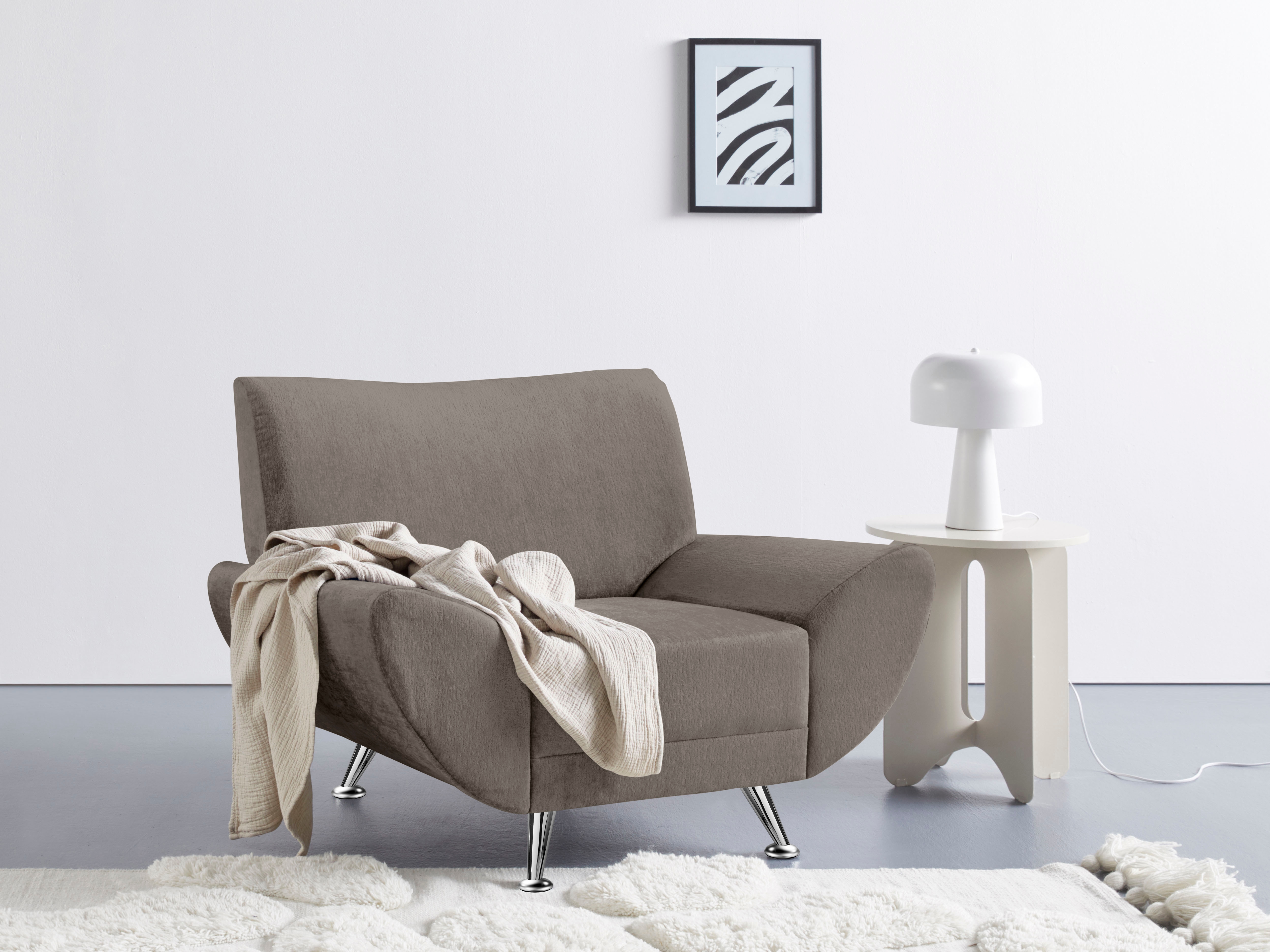 Home affaire Sessel "Saltare elegant und komfortabel, toller Designfuß, Breite 112cm"