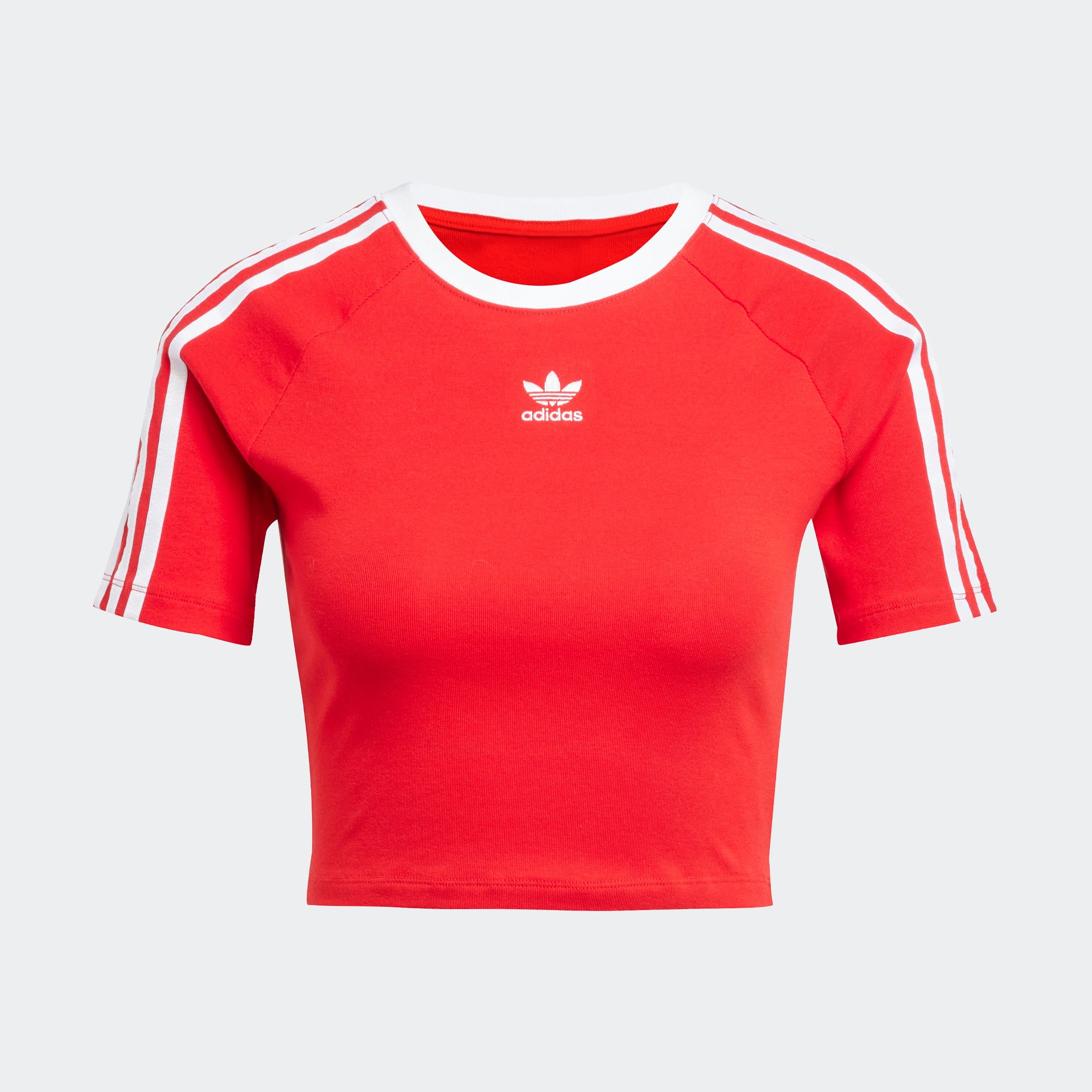 adidas Originals T-Shirt »3 S BABY TEE«, Cropped drei Streifen Shirt