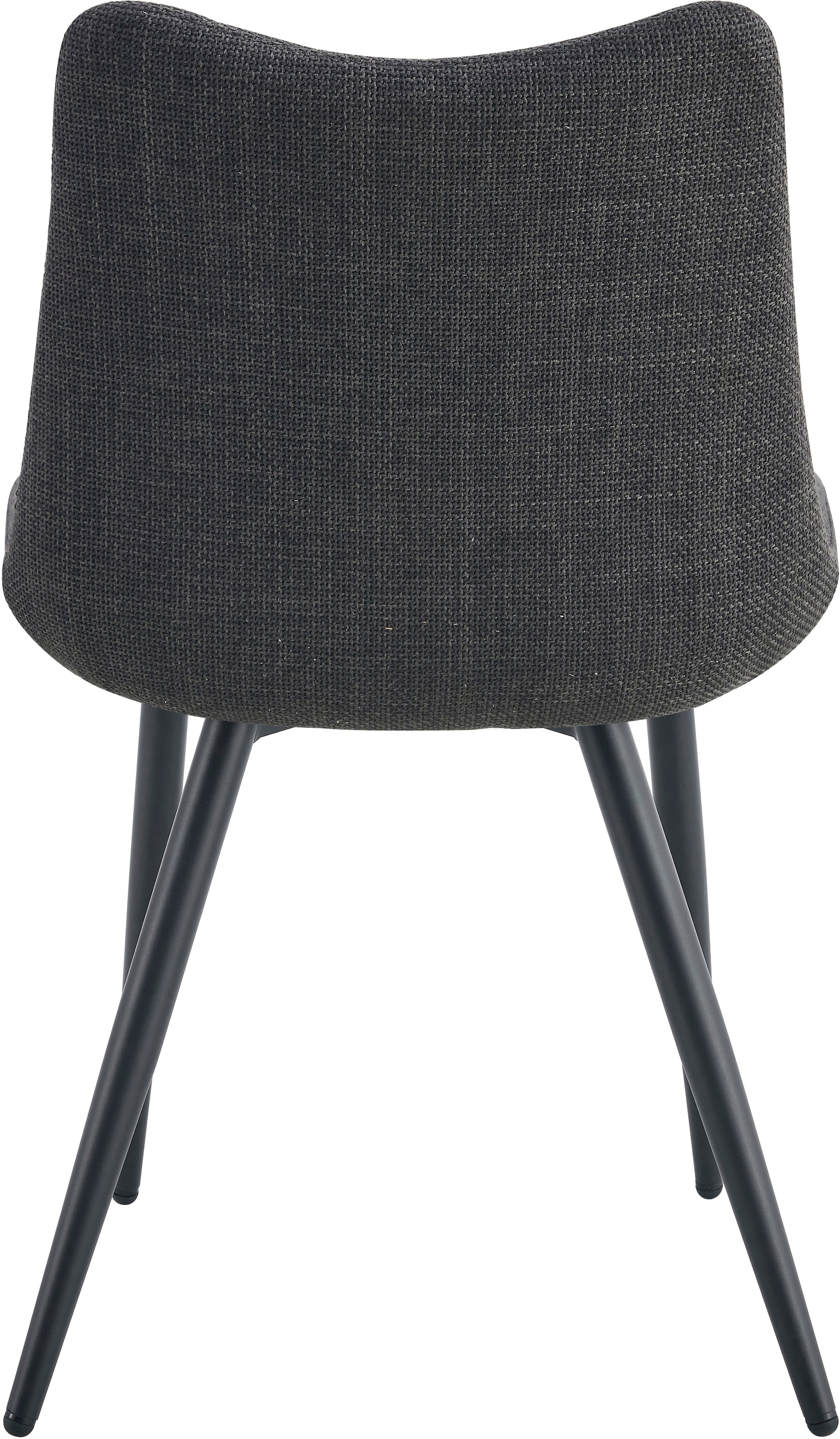 Home affaire Esszimmerstuhl »DAWSON, 2er Set, mit Metallgestell in matt schwarz« (Set) 2 Stk.in verschiedenen Farben, Belsatbarkeit pro Stuhl 120 kg, mit Griffloch