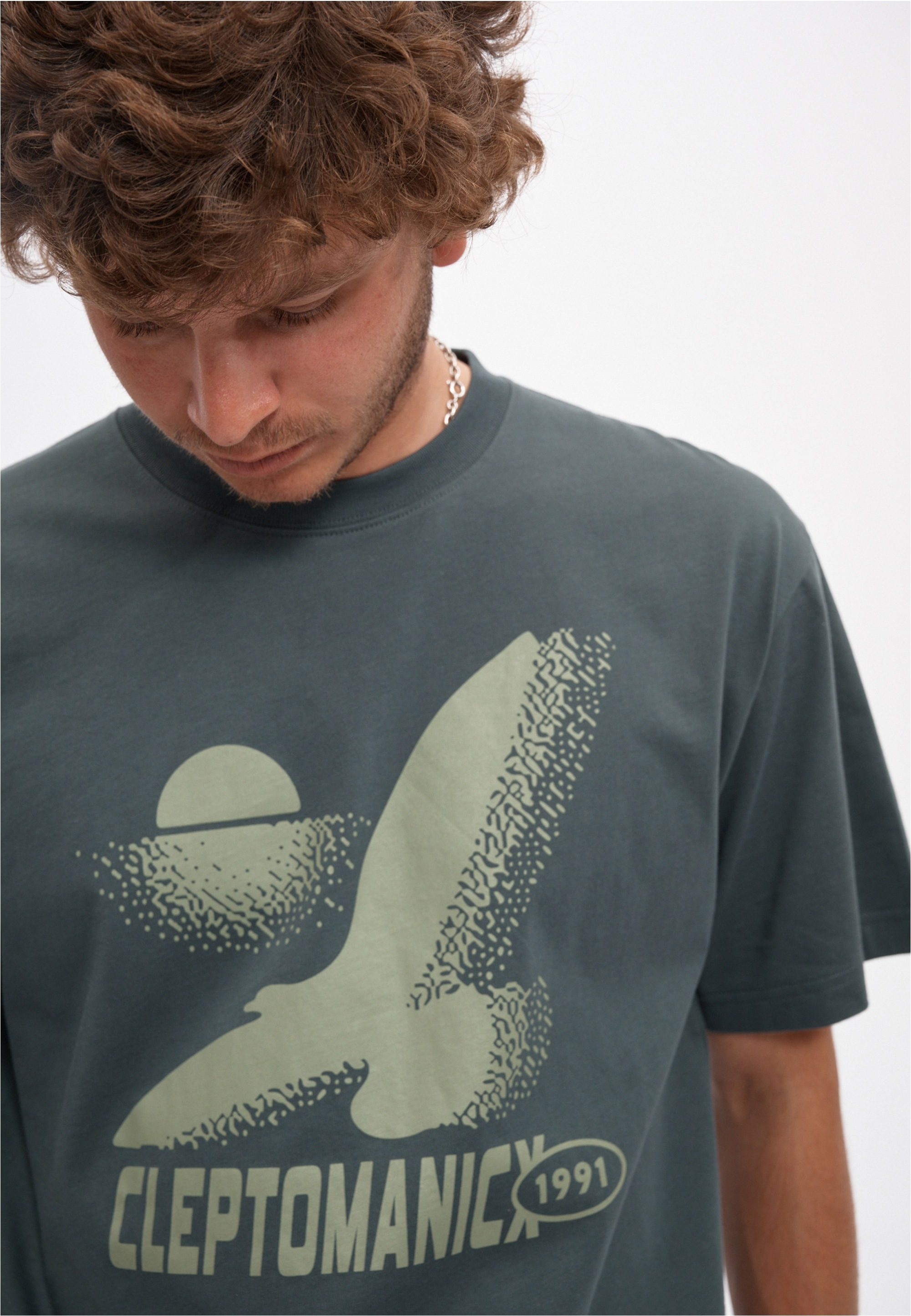 Cleptomanicx T-Shirt »Always the Sun..« mit großflächigem Frontprint