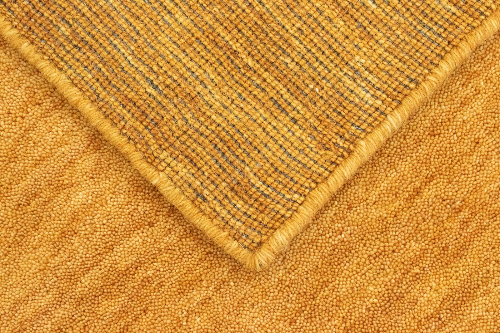 morgenland Wollteppich »Uni - Gabbeh Teppich - Softy«, rechteckig, 1,6 mm Höhe, Gabbeh Optik, Uni Farben, reine Wolle, sehr weicher Flor, Wohnzimmer
