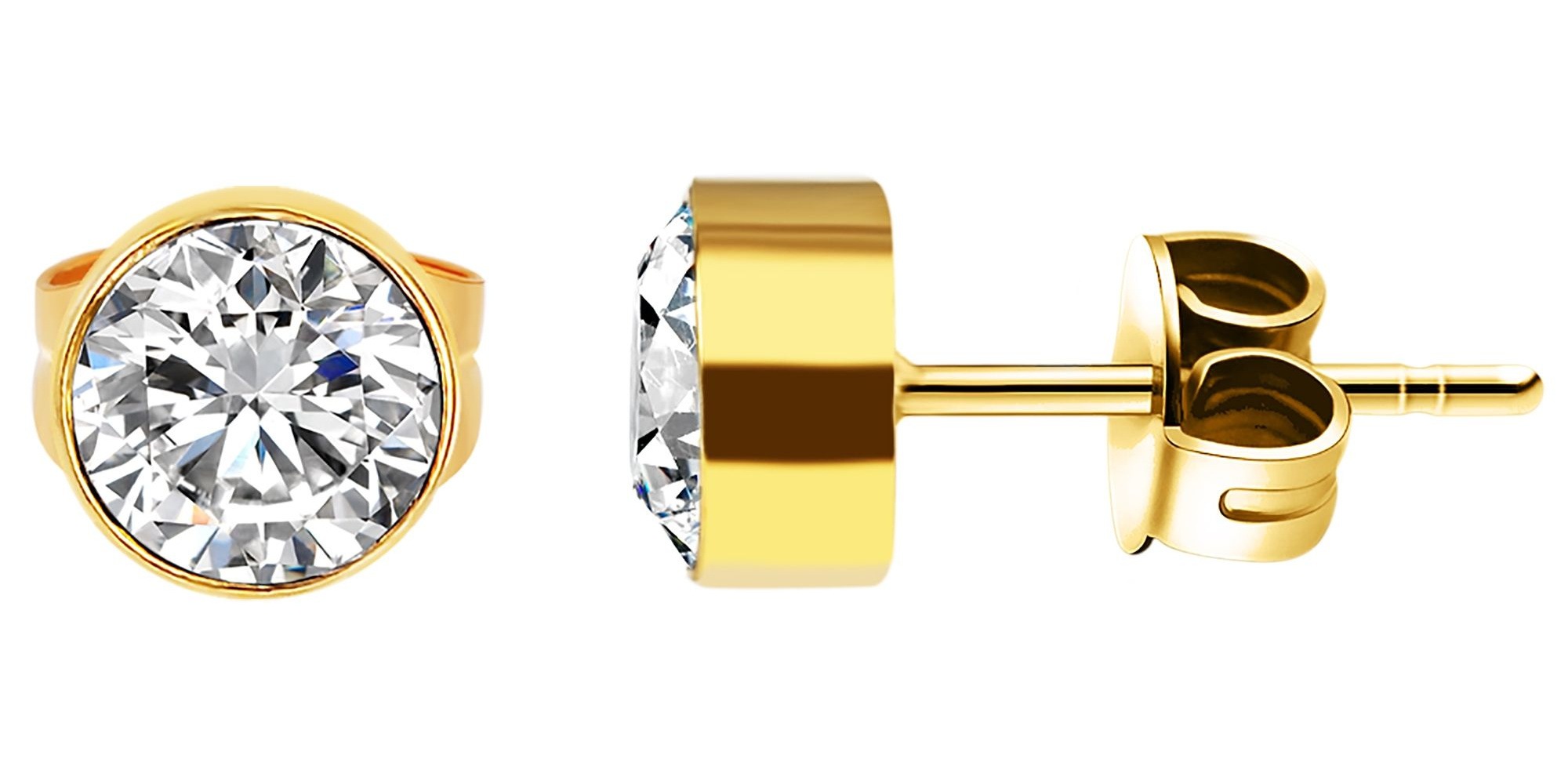 Adelia´s Paar Ohrhänger "Damen Ohrringe – Ohrstecker aus Edelstahl mit Stra günstig online kaufen