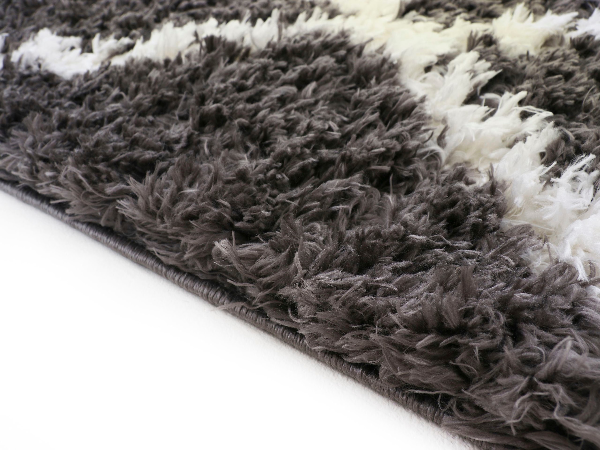 carpetfine Hochflor-Teppich »Edda«, rechteckig, 30 mm Höhe, mit modernen Fransen, Wohnzimmer