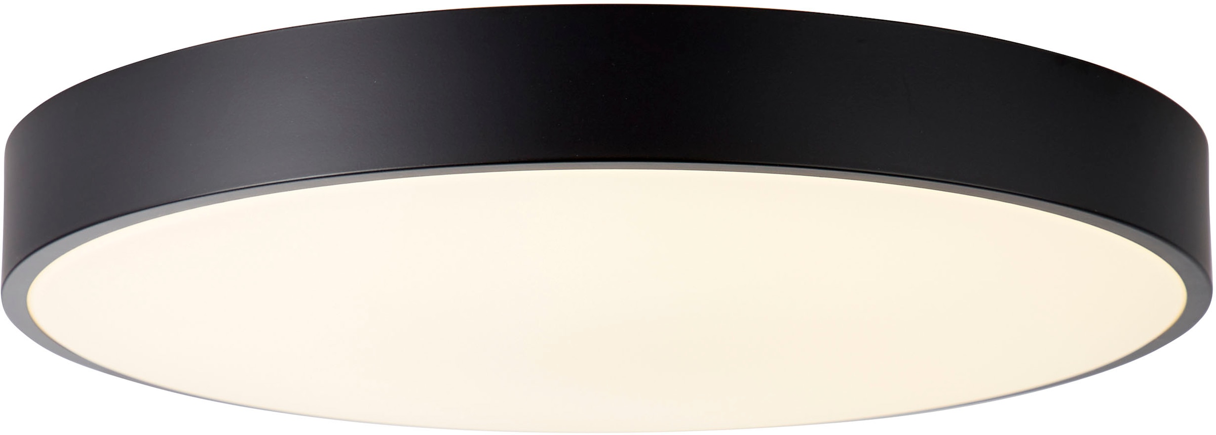 BreLight LED Wandleuchte »Slimline«, D 50 cm, 3800 lm, 3000-6500 K, CCT,  dimmbar, Metall, schwarz/weiß | BAUR