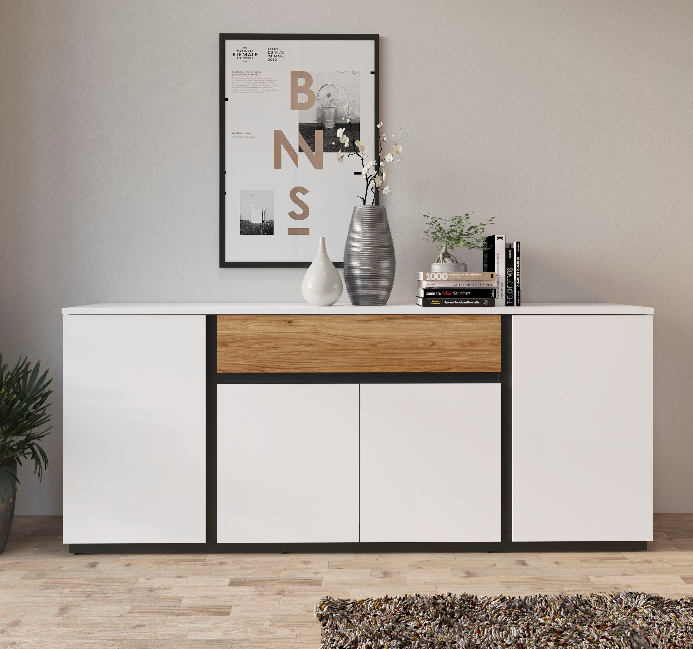 Home affaire Sideboard "Novena" Breite 209 cm günstig online kaufen