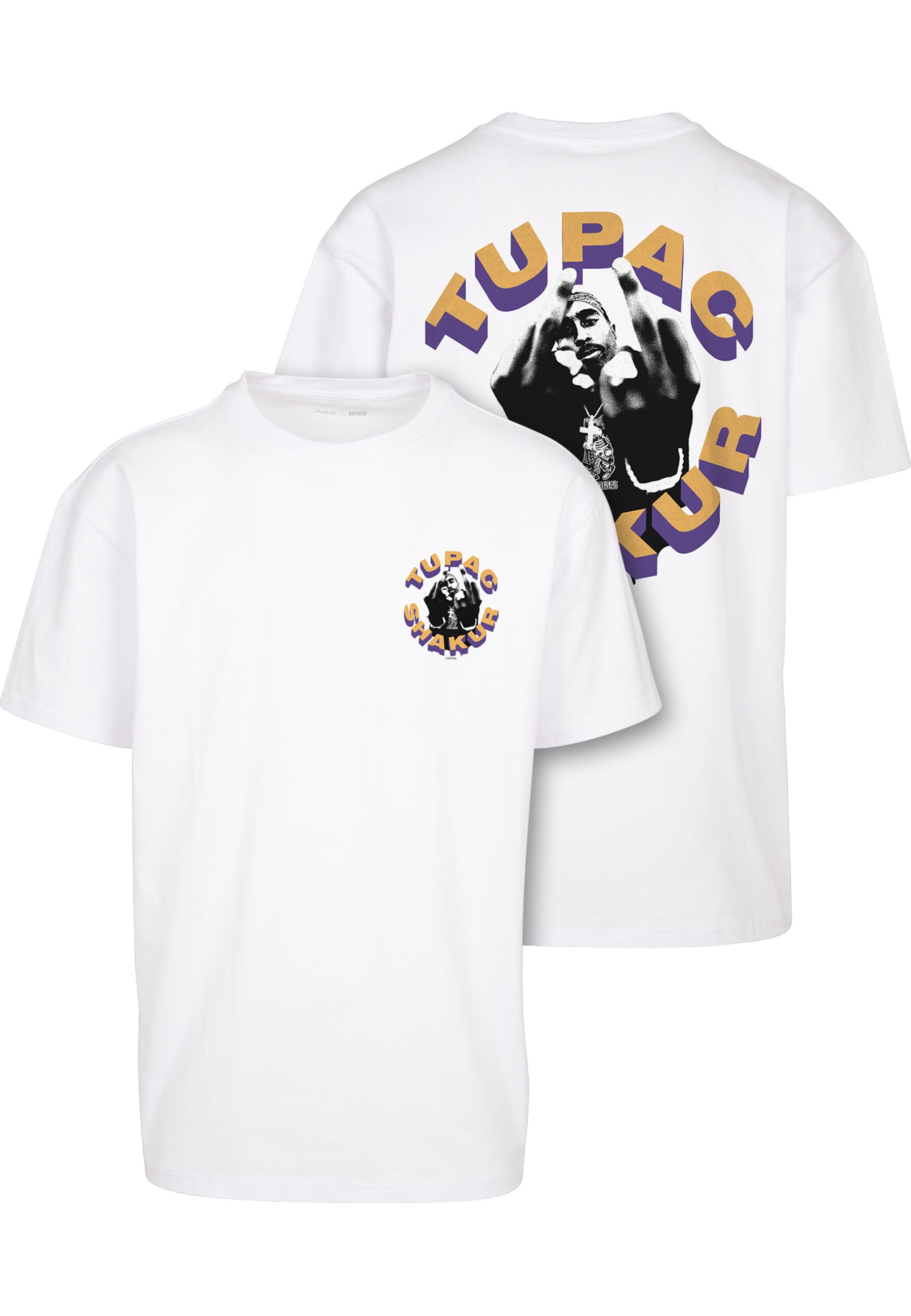 Merchcode T-Shirt "Merchcode Herren 2Pac Toss it up Oversize Tee" 1 Stk.