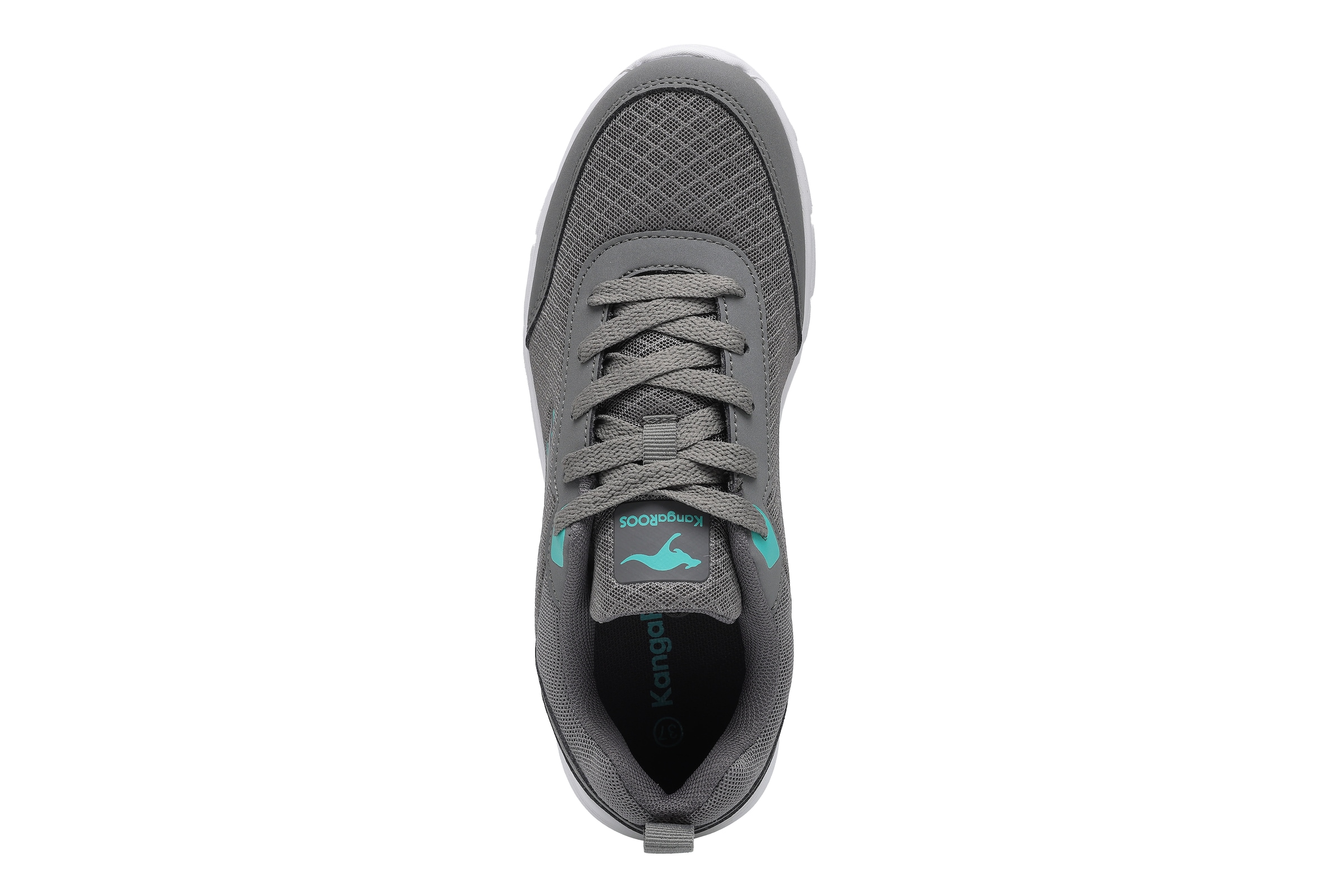 Sneaker KANGAROOS "K-RF BETHY", Damen, Gr. 39, grau (steel grau, ocean), Synthetik, Textil, Schuhe Sneaker, Atmungsaktiv 3