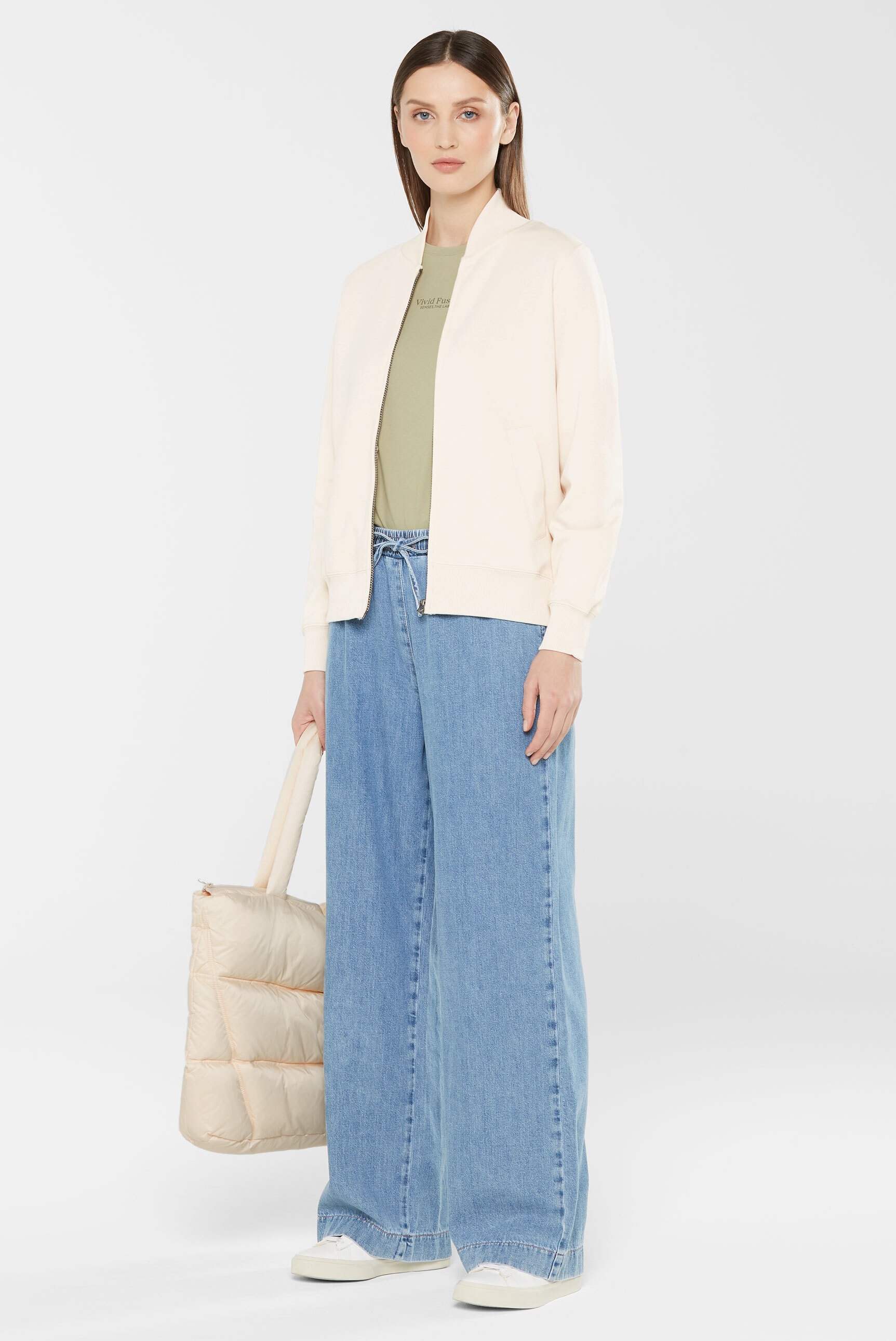 SENSES.THE LABEL Sweatjacke, mit Baumwolle