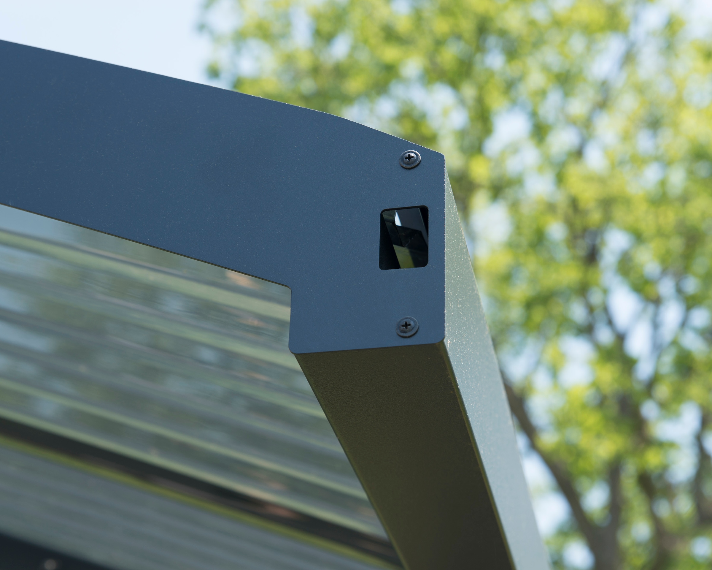 Palram - Canopia Einzelcarport »Arizona«, Aluminium, 544 cm, Anthrazit, 100% UV-geschützt
