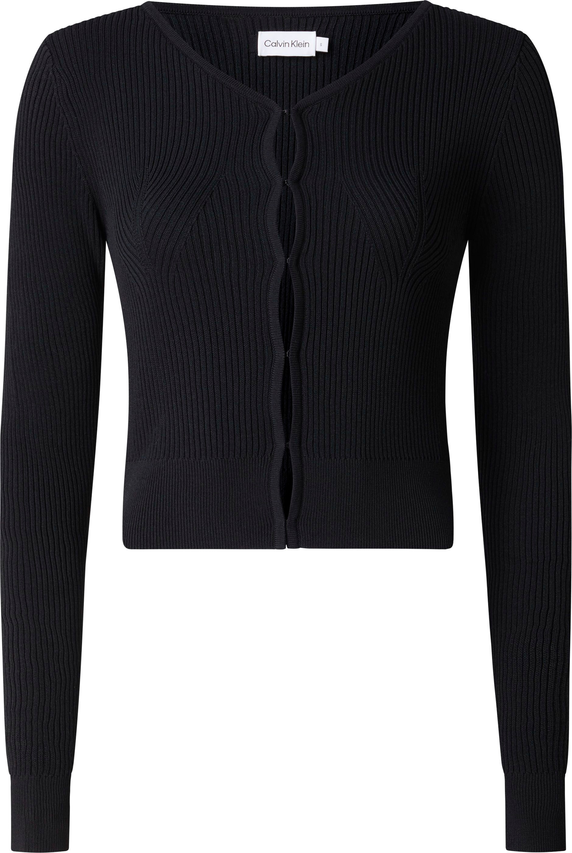 Calvin Klein Strickpullover, mit Hakenverschluss