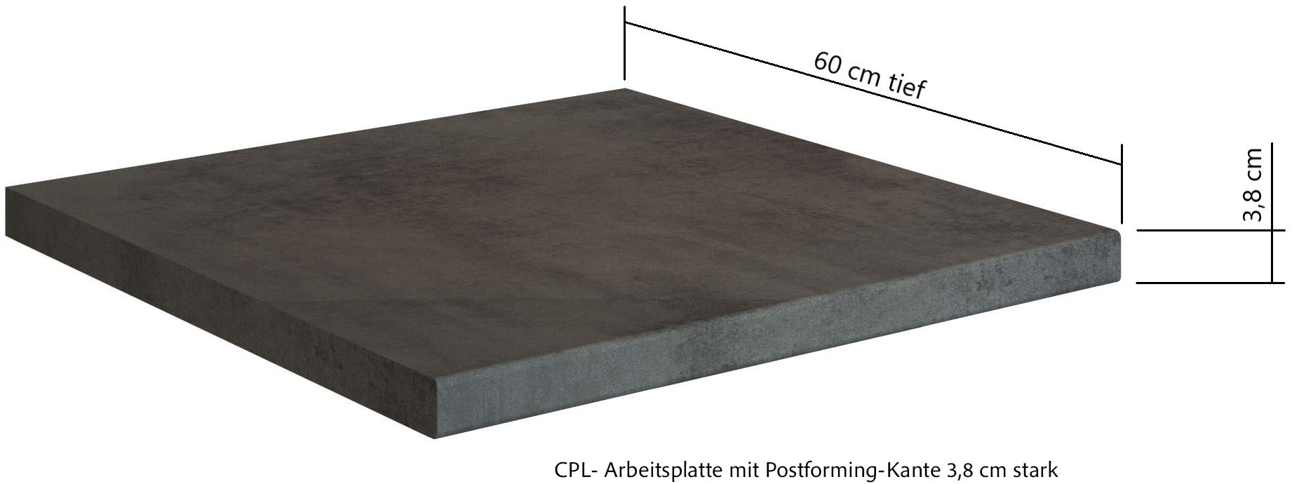 KOCHSTATION Küchenzeile »KS-Lagos, wahlweise mit E-Geräten, Spüle edelstahl oder schwarz«, Breite 330cm, Ceran-oder Induktionskochfeld,mit oder ohne Kühlschrank