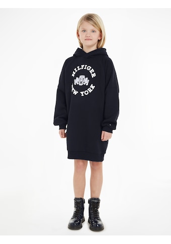 TOMMY HILFIGER Sweatkleid »HILFIGER CREST HOODIE sukn...