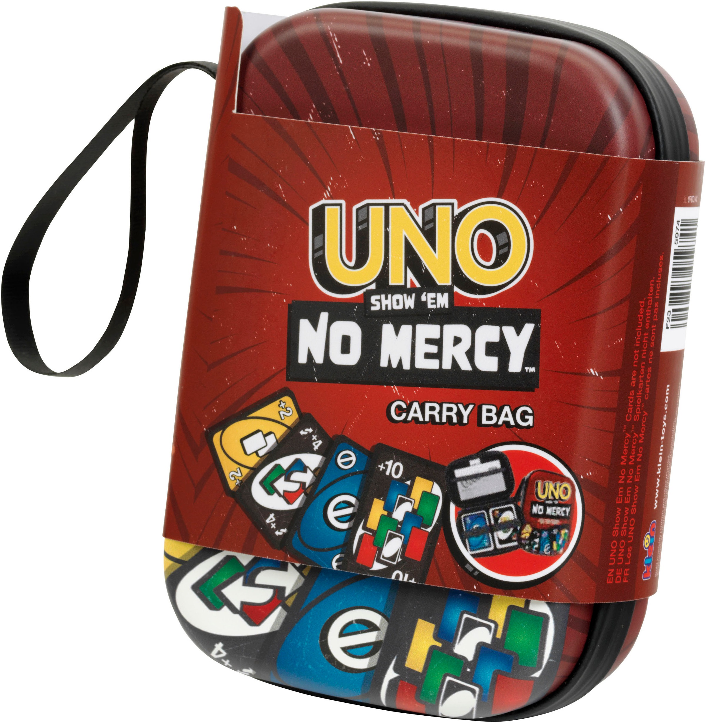 Klein Tragetasche »UNO Show 'em No Mercy - Tragetasche«, Aufbewahrungstasche für Spielkarten und Anleitung