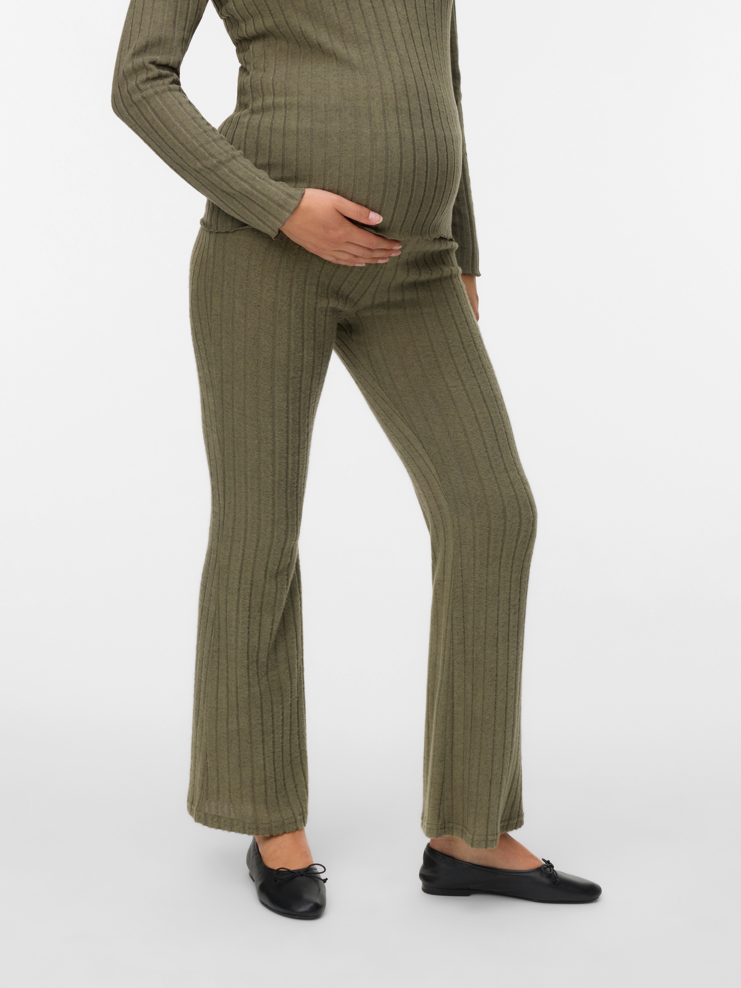 Mamalicious Stretch-Umstandshose "MLFELIZIA FLARED JRS PANTS HW NOOS" günstig online kaufen