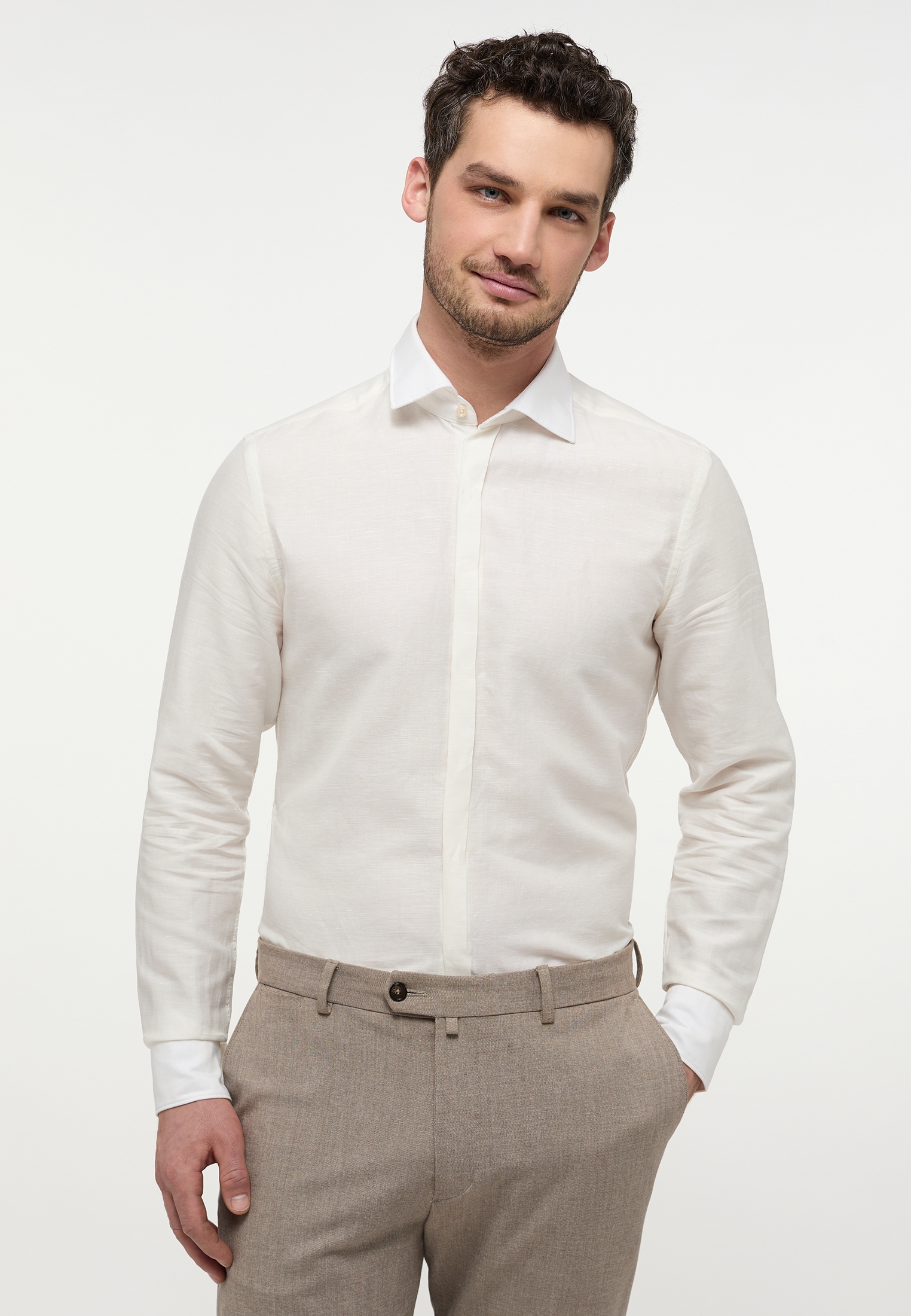 Eterna Langarmhemd "SLIM FIT" EASY IRON (bügelleicht) günstig online kaufen