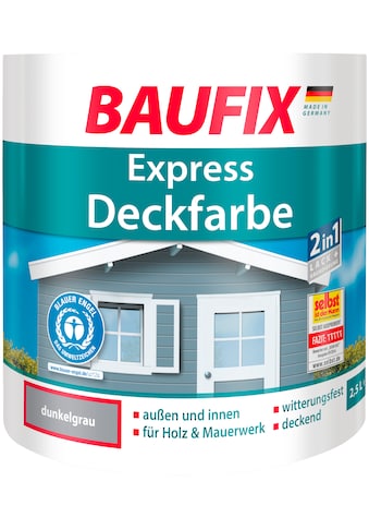 Baufix Lack »Express Deckfarbe«, 2,5 Liter, grau kaufen