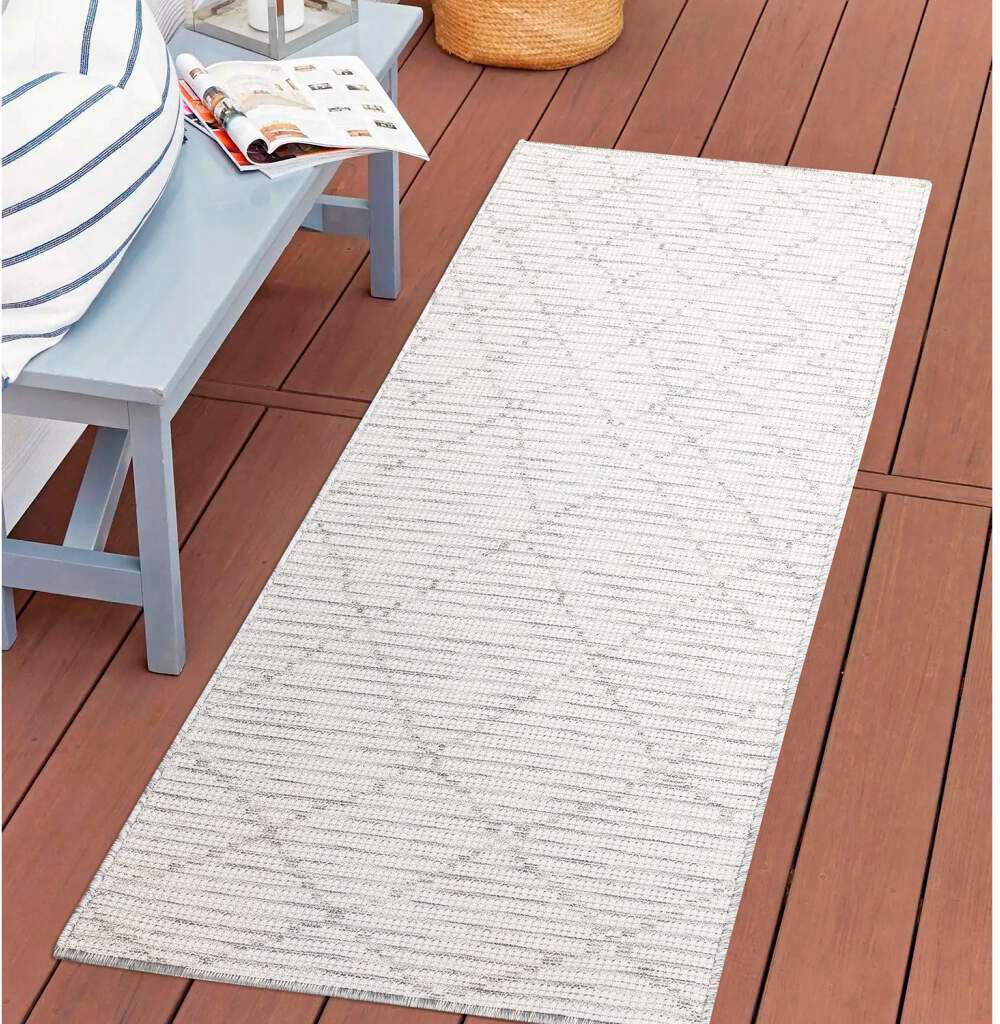 Carpet City Outdoorteppich "PALM3526" rechteckig 5 mm Höhe Wetterfest & UV- günstig online kaufen