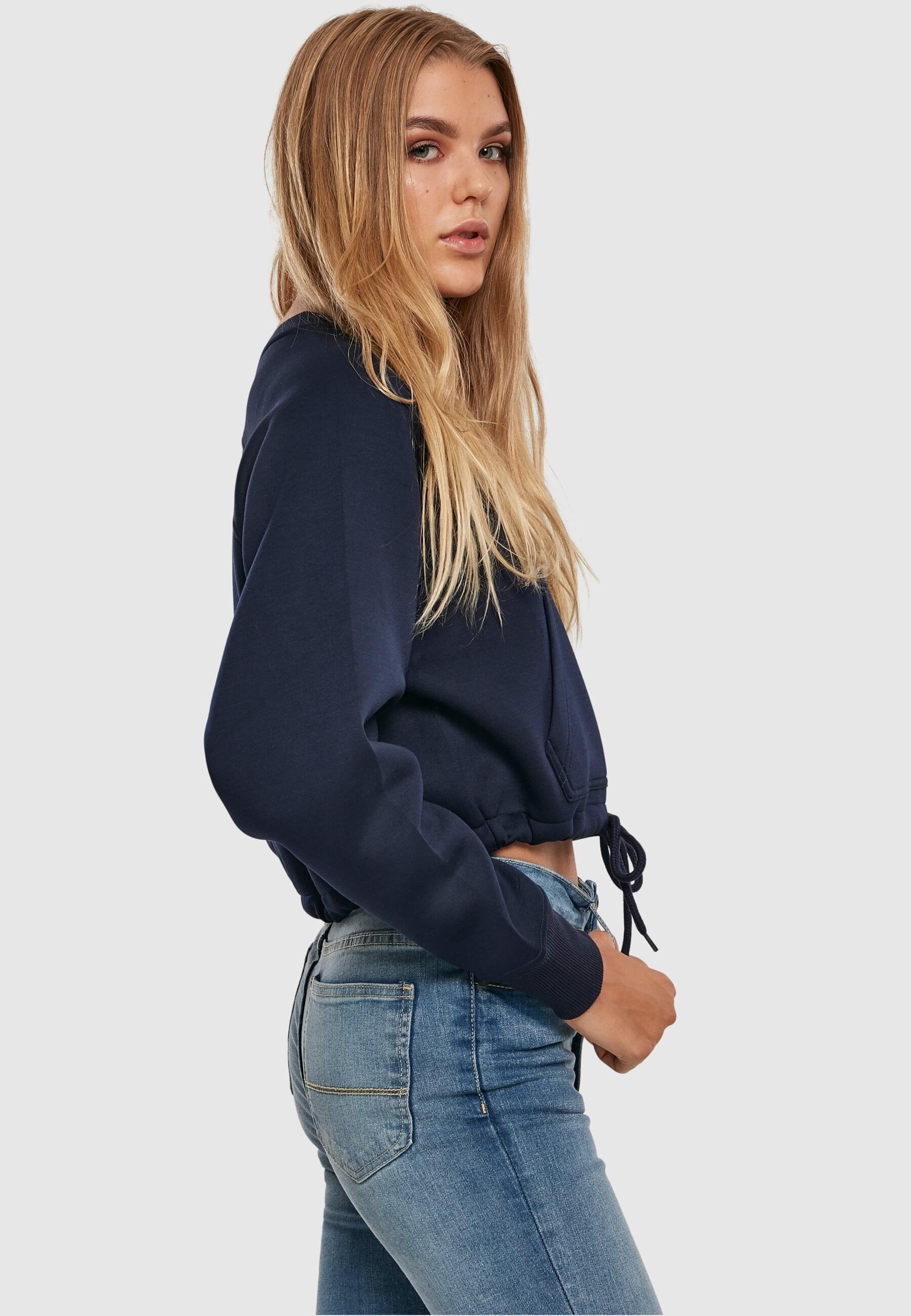URBAN CLASSICS Sweatshirt »Urban Classics Damen Ladies Oversized Short Raglan Crew«, (1 tlg.)