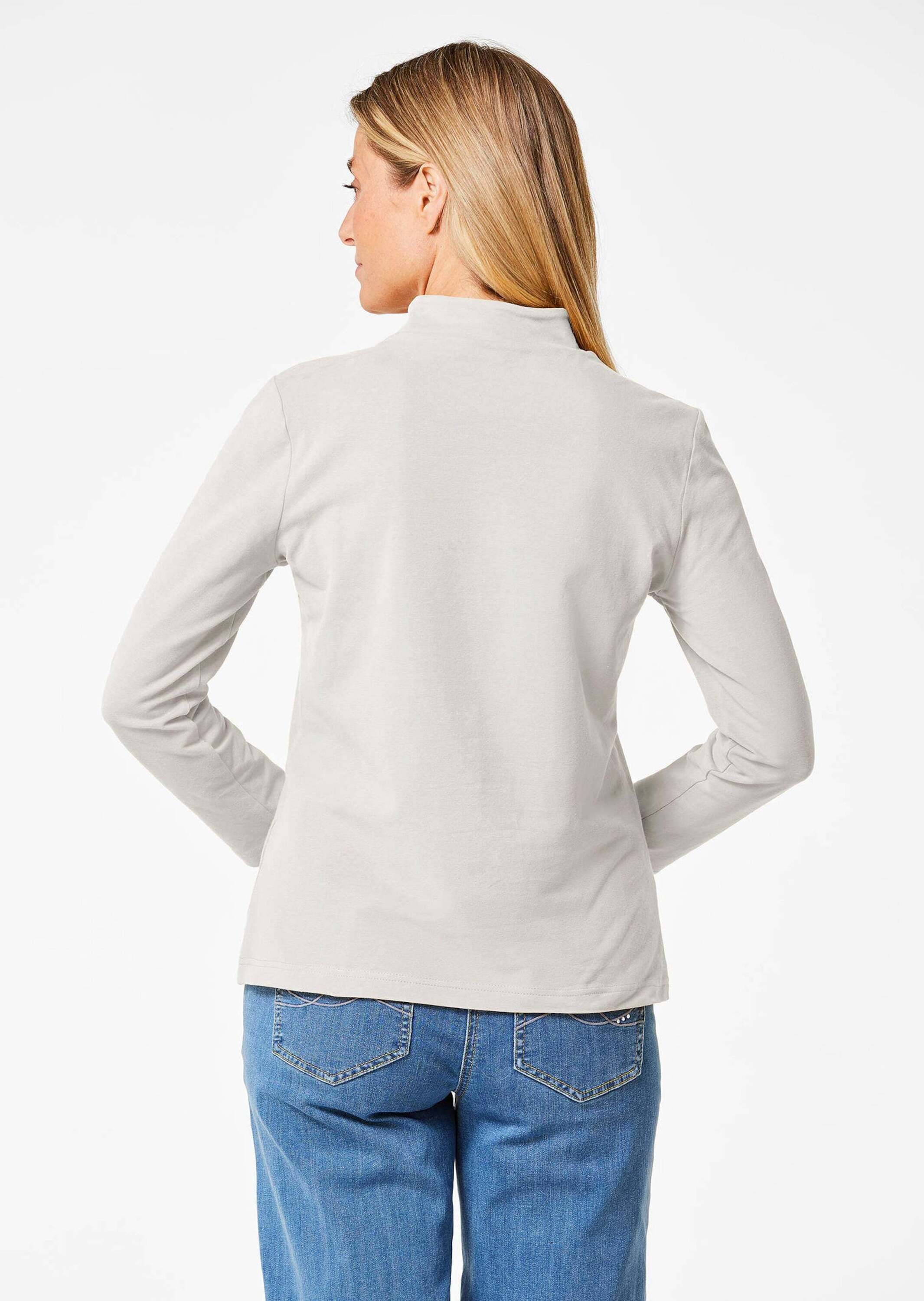 GOLDNER Longpullover »Stehkragenshirt mit Langarm«