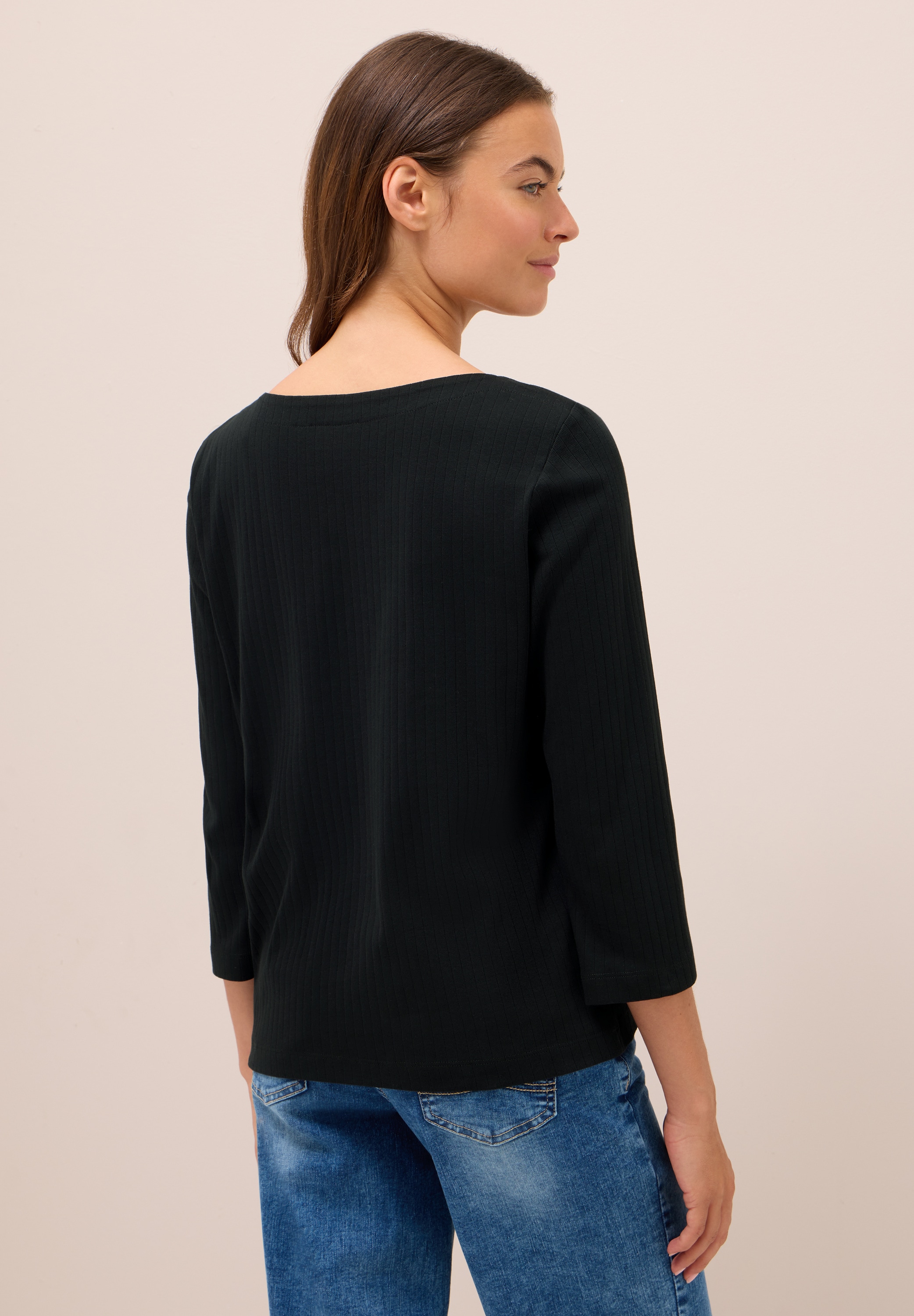 Cecil T-Shirt, mit U-Boot-Ausschnitt