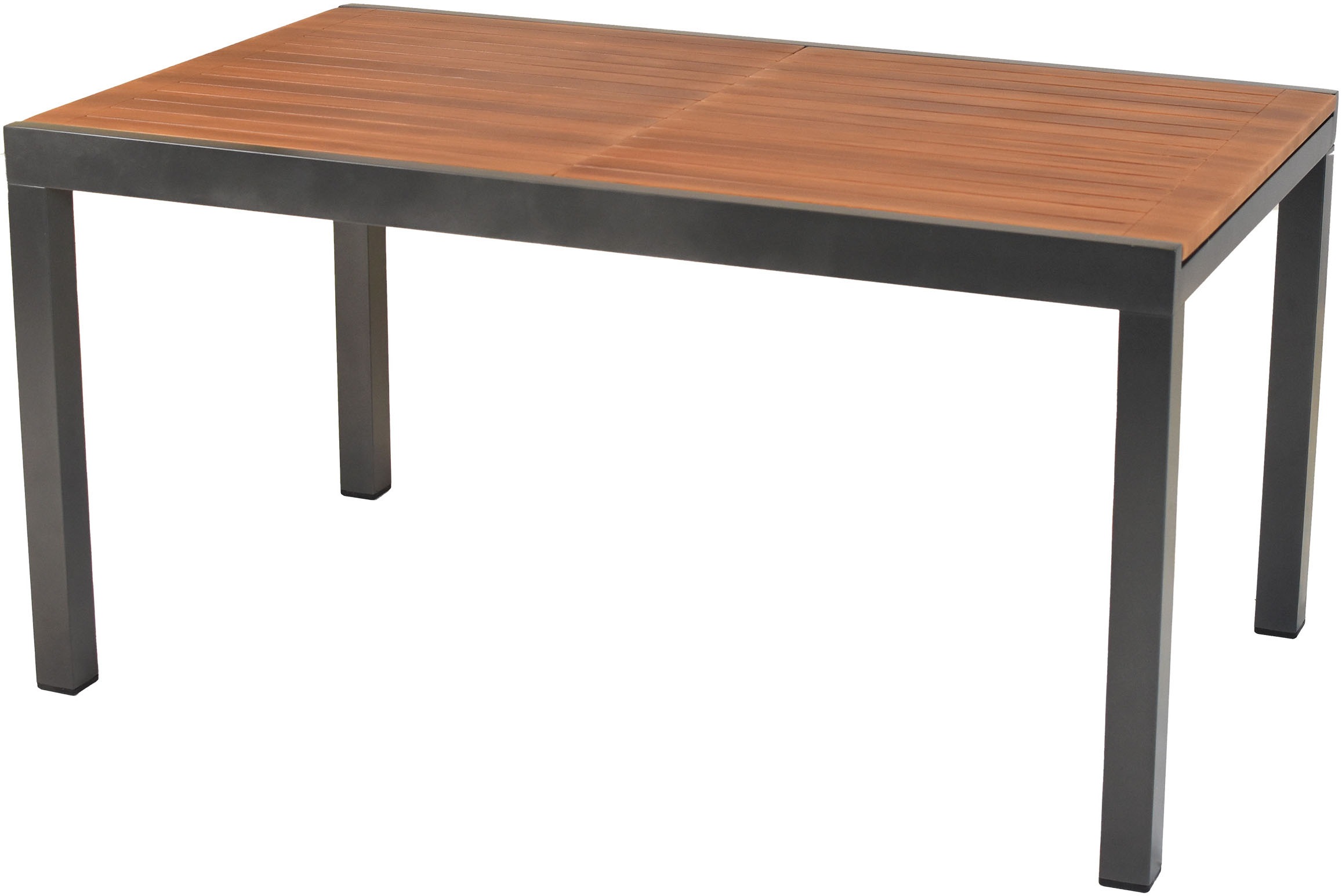 MERXX Garten-Essgruppe »»Thasos««, (Set, 13 tlg.), folierte Armlehnen und Tischplatte in Holzoptik