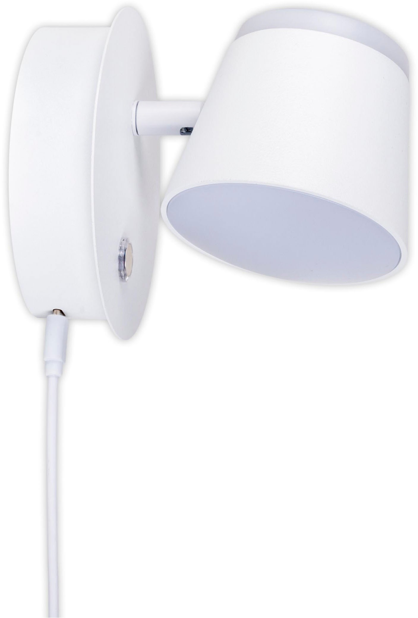 näve LED Wandleuchte »Tondo«, 1 flammig, Leuchtmittel LED-Modul | LED fest integriert, magnetisch, Akku Aufladung per USB-C Kabel, dimmbar per touch, Memory