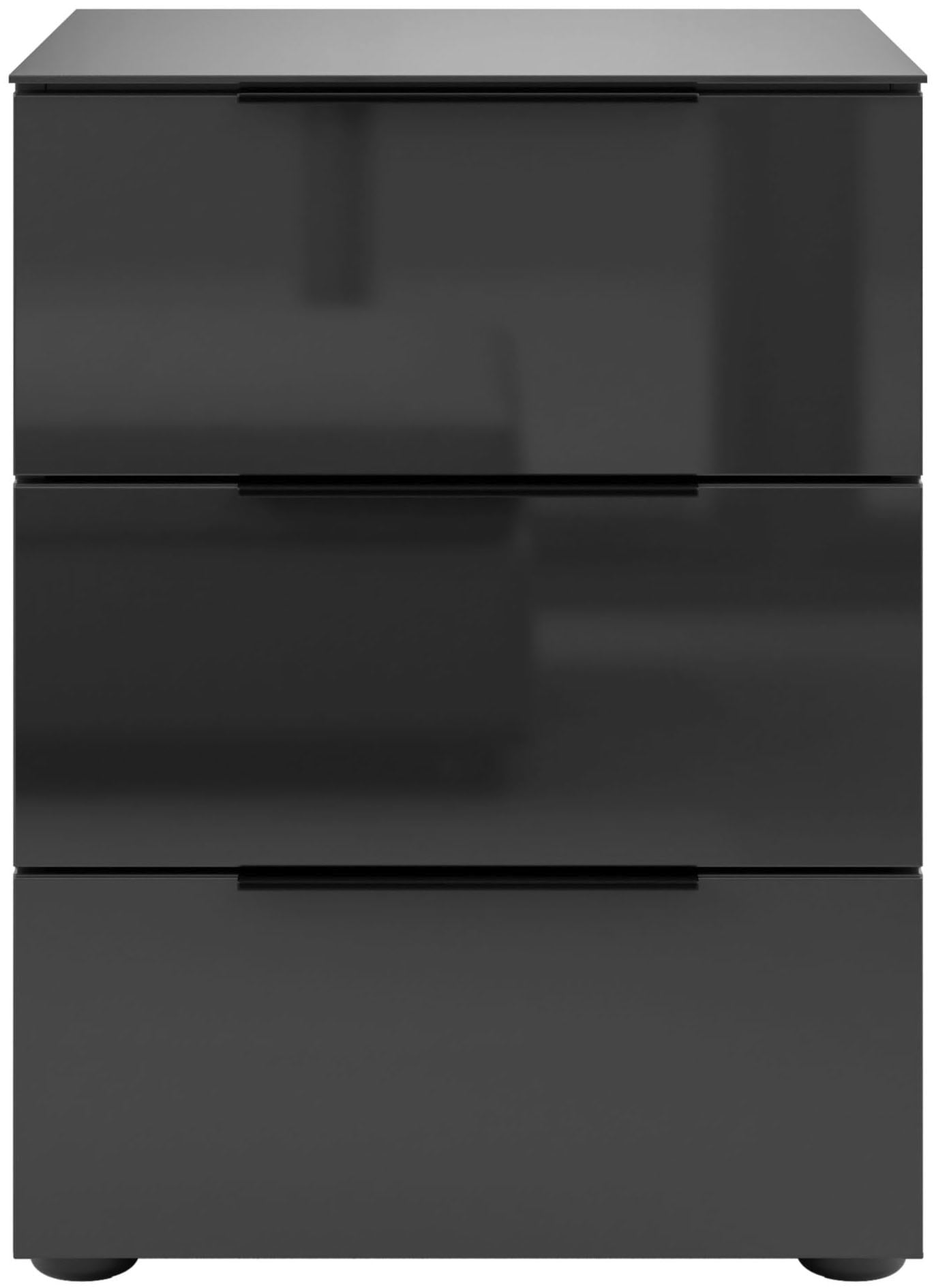 Manjana Möbel Nachtkommode "mit Chrom oder Schwarz matten Metallgriffen" günstig online kaufen