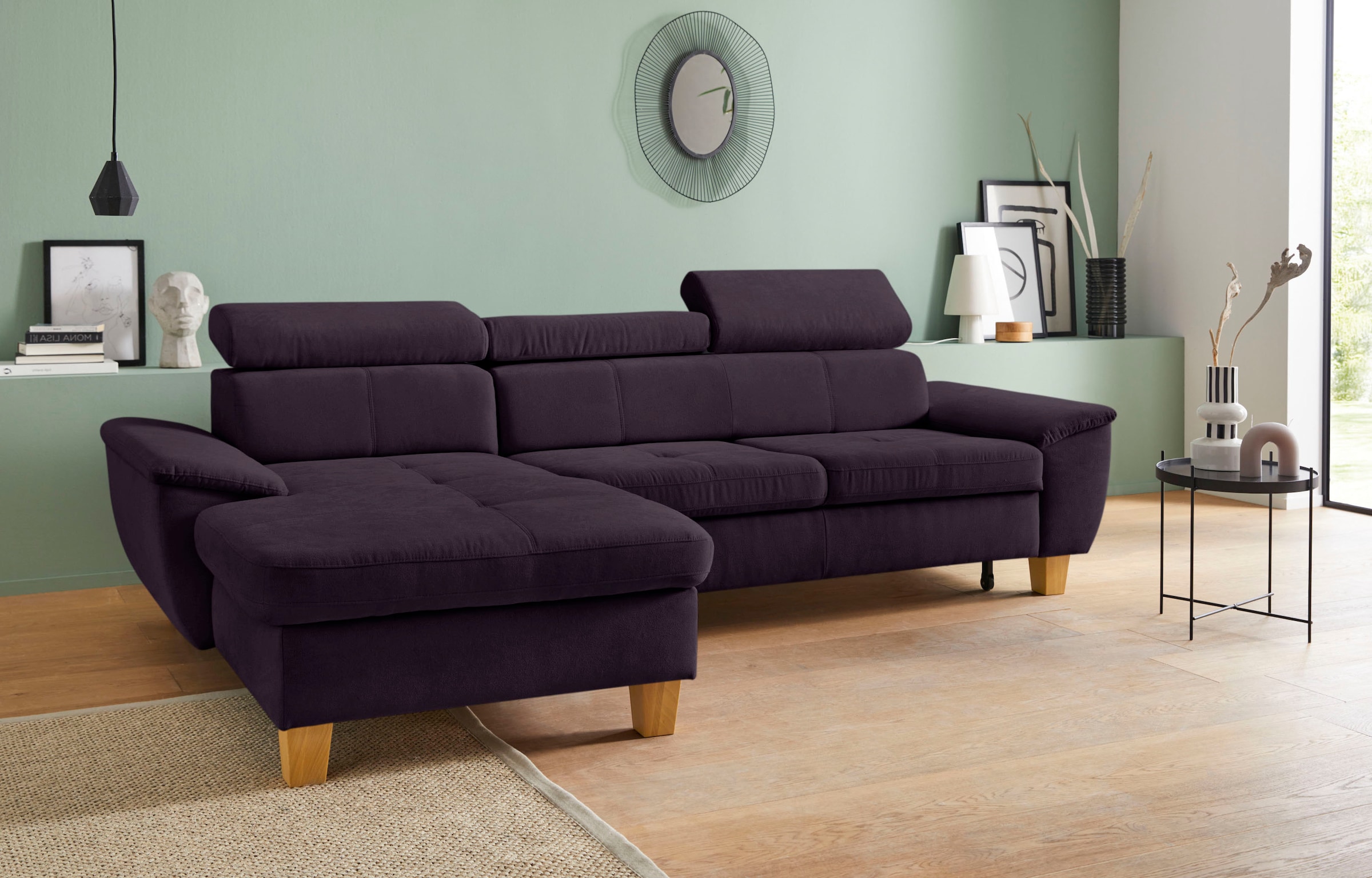 exxpo - sofa fashion Ecksofa "Enya, aufwendige Detailverarbeitung, hoher Si günstig online kaufen