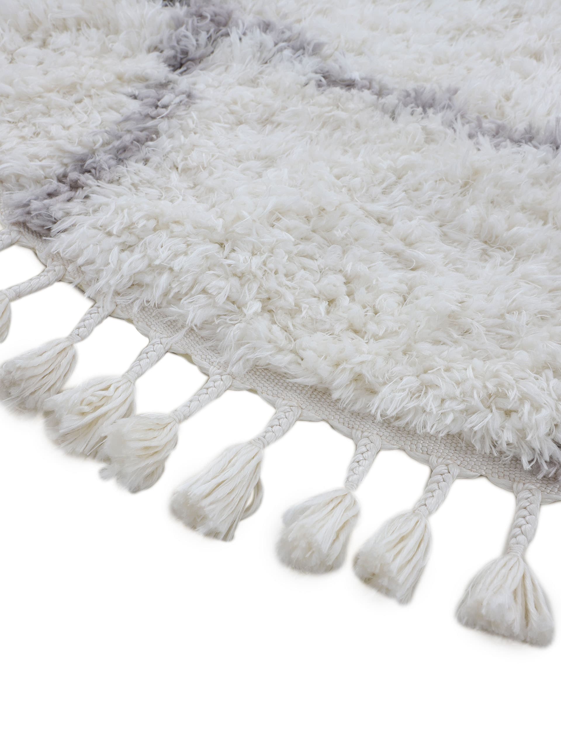 carpetfine Hochflor-Teppich »Eddy«, rund, 30 mm Höhe, Shaggy Langflor mit Fransen, starke Größenauswahl, Wohnzimmer