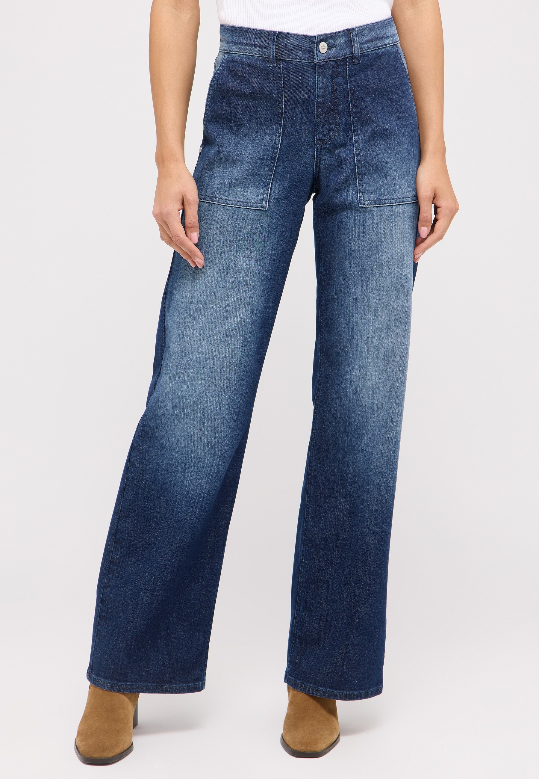 ANGELS Relax-fit-Jeans "LIZ WORKER", mit großen Vordertaschen und Fade-Out günstig online kaufen