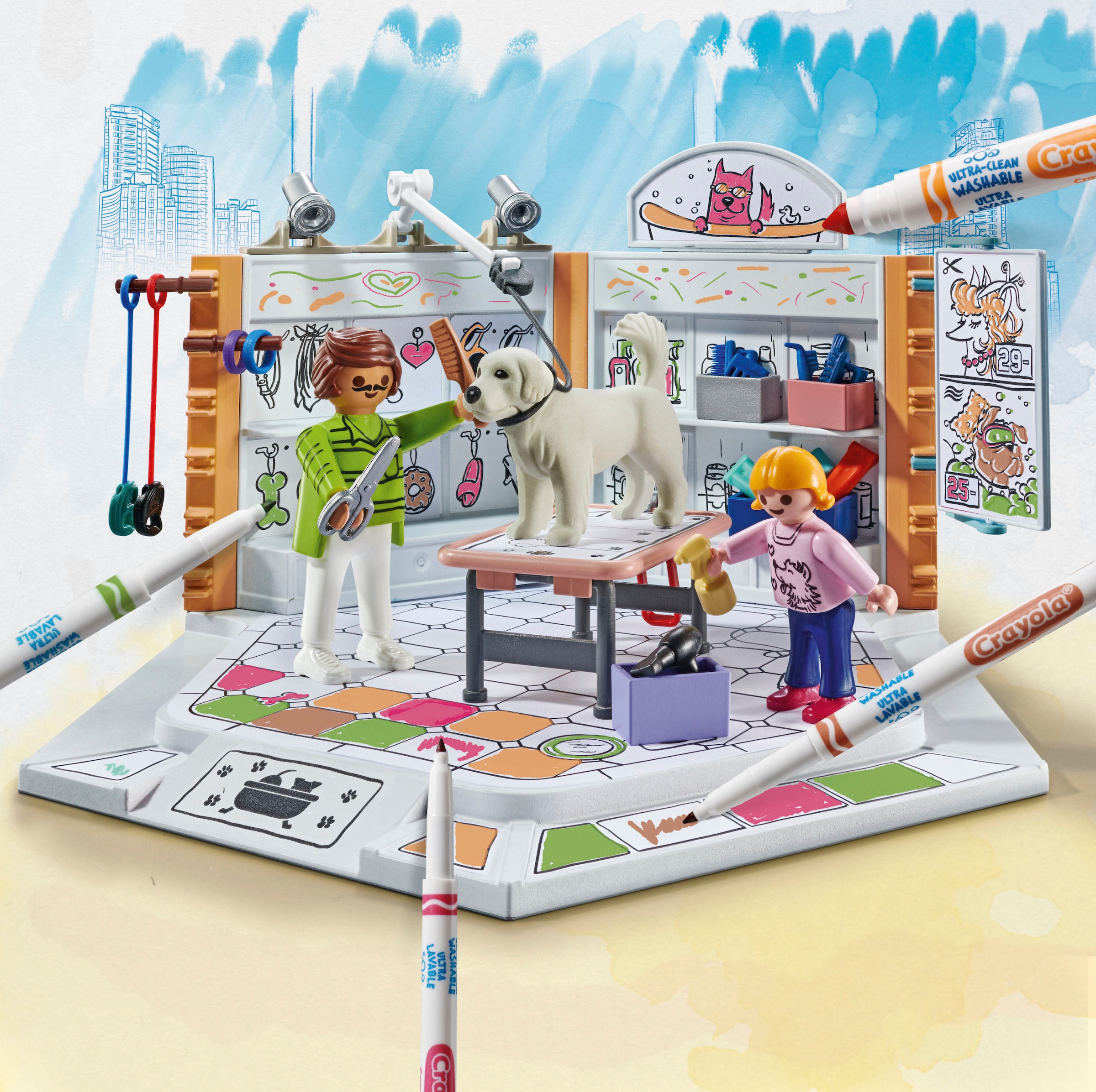 Playmobil® Konstruktions-Spielset »Hundesalon (71514), Color«, (61 St.), Made in Europe