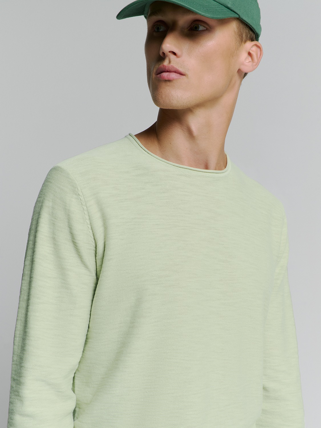 NO EXCESS Rundhalspullover »No Excess Pullover mit Rundhalsausschnitt«