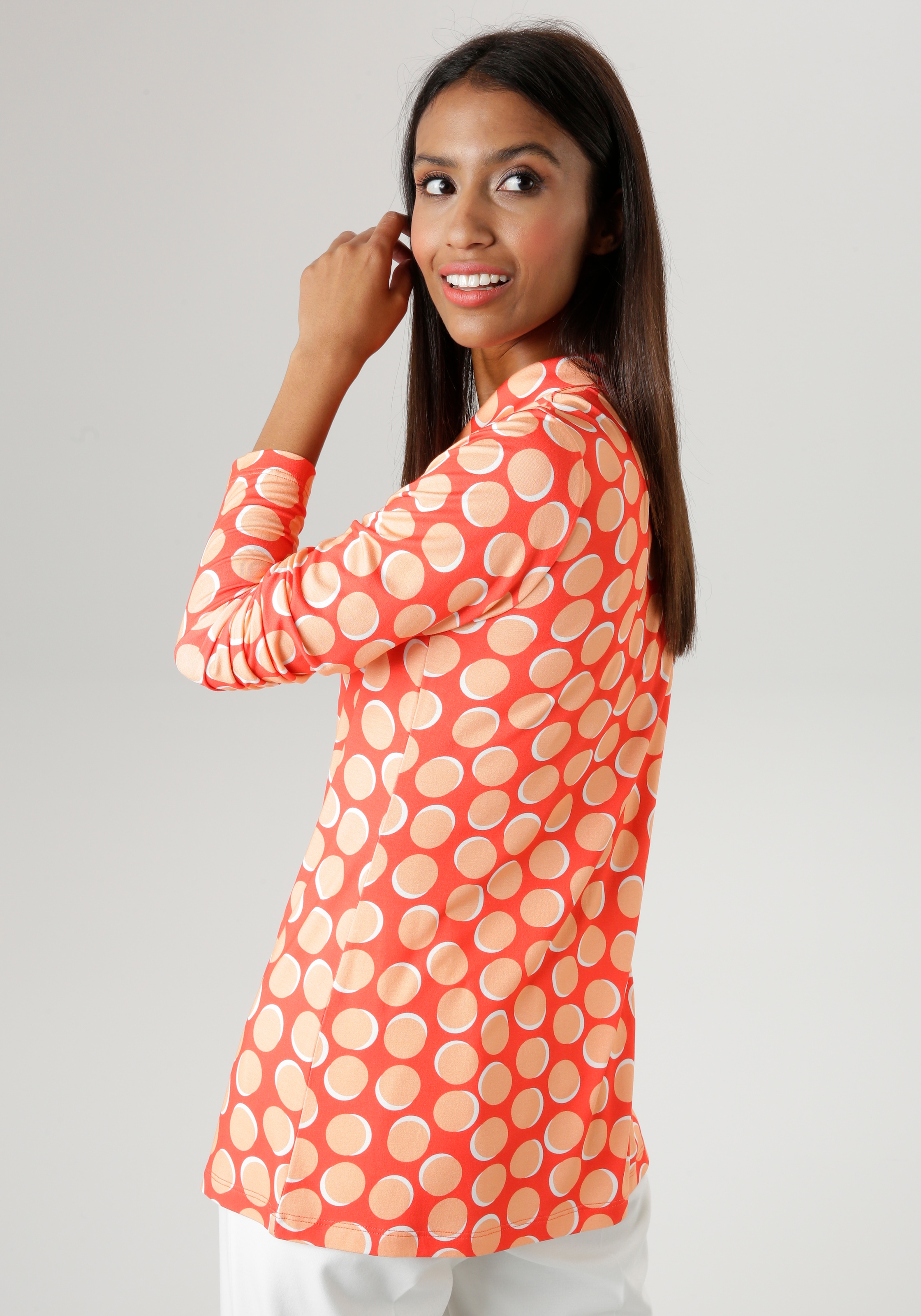 KOLLEKTION Aniston NEUE elastischem kaufen - Hemdbluse, aus | SELECTED für BAUR Jersey