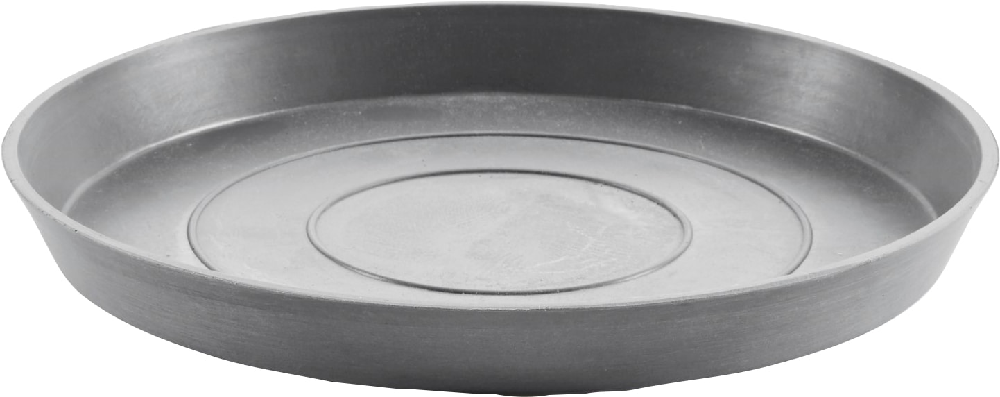 ECOPOTS Blumentopfuntersetzer "ROUND SAUCER Grey", BxTxH: 21x21x2,5 cm